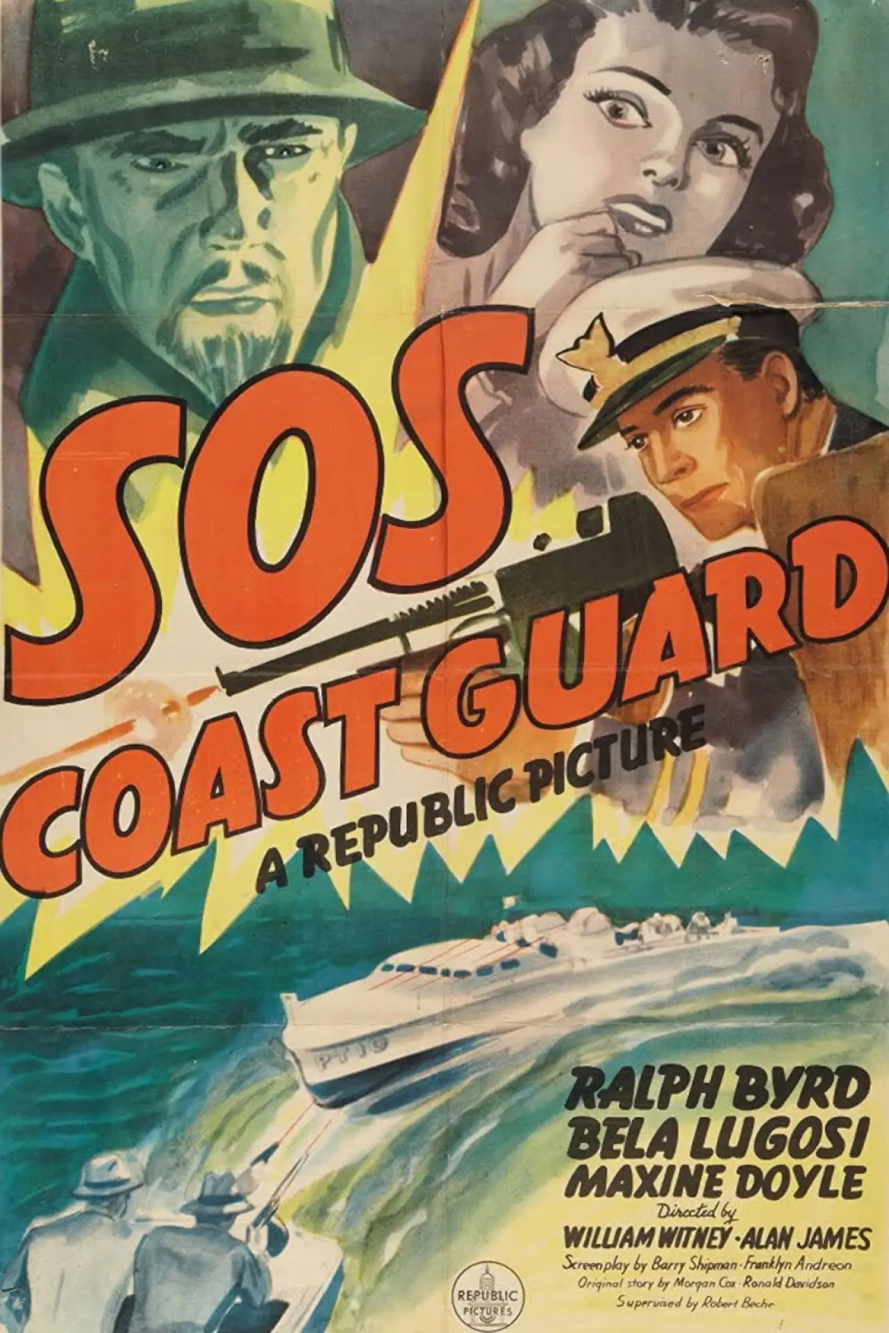 Movie poster "SOS Coast Guard"