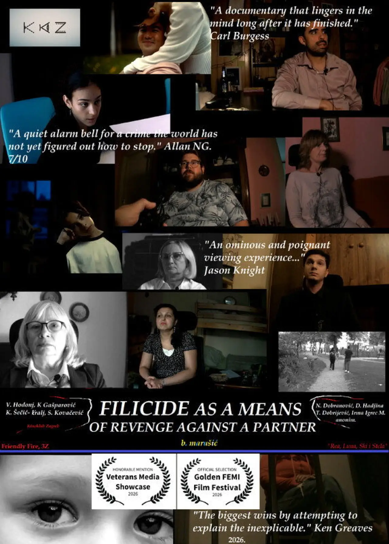 Movie poster "Filicide as a Means of Revenge Against a Partner"