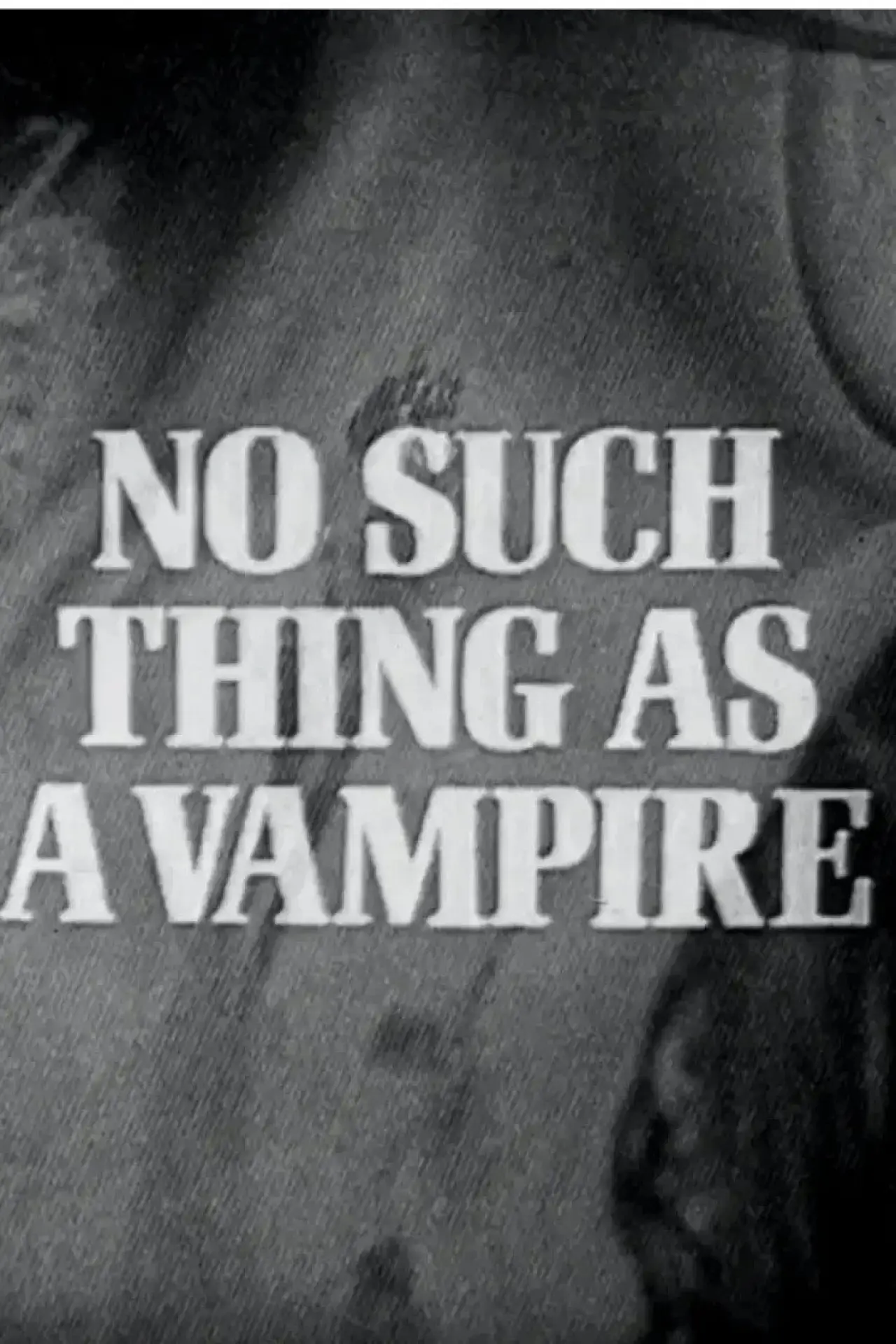 Movie poster "No Such Thing as a Vampire"