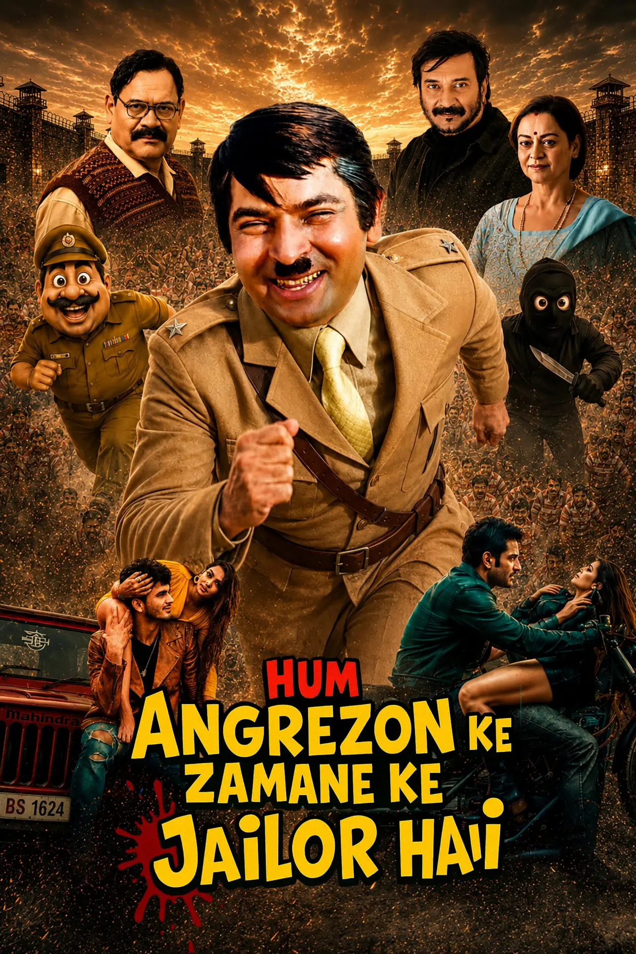 Movie poster "Hum Angrezon Ke Zamane Ke Jailor Hai"