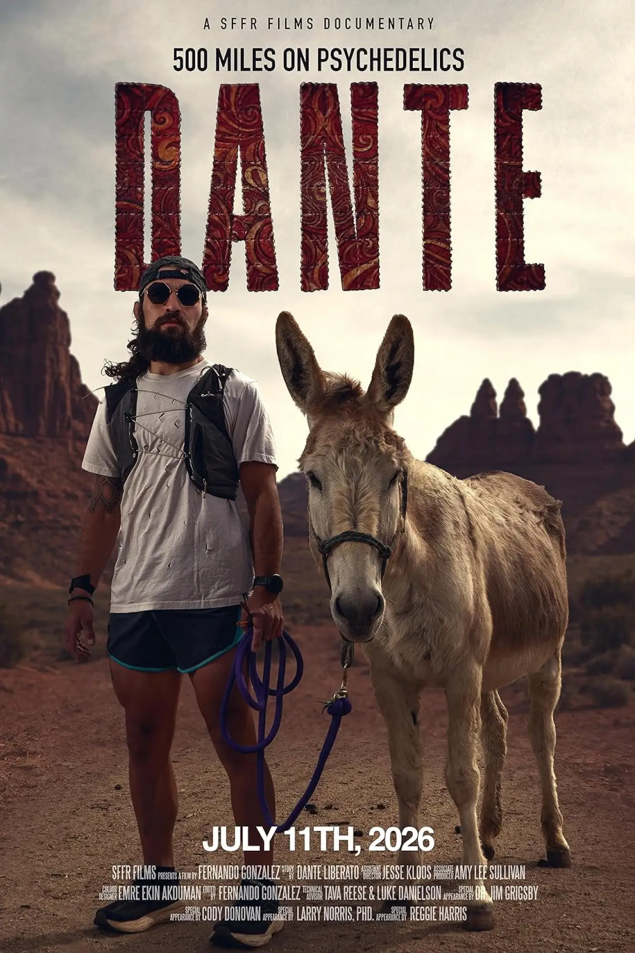 Movie poster "Dante: 500 Miles on Psychedelics"