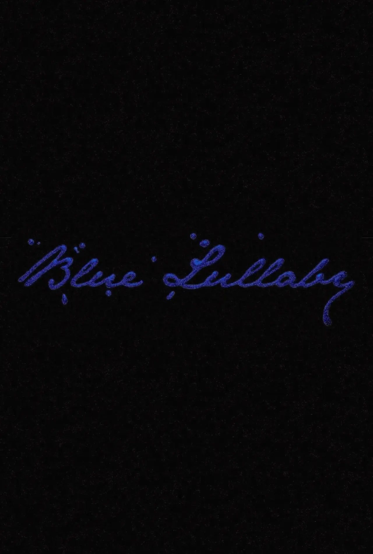 Movie poster "Blue Lullaby"