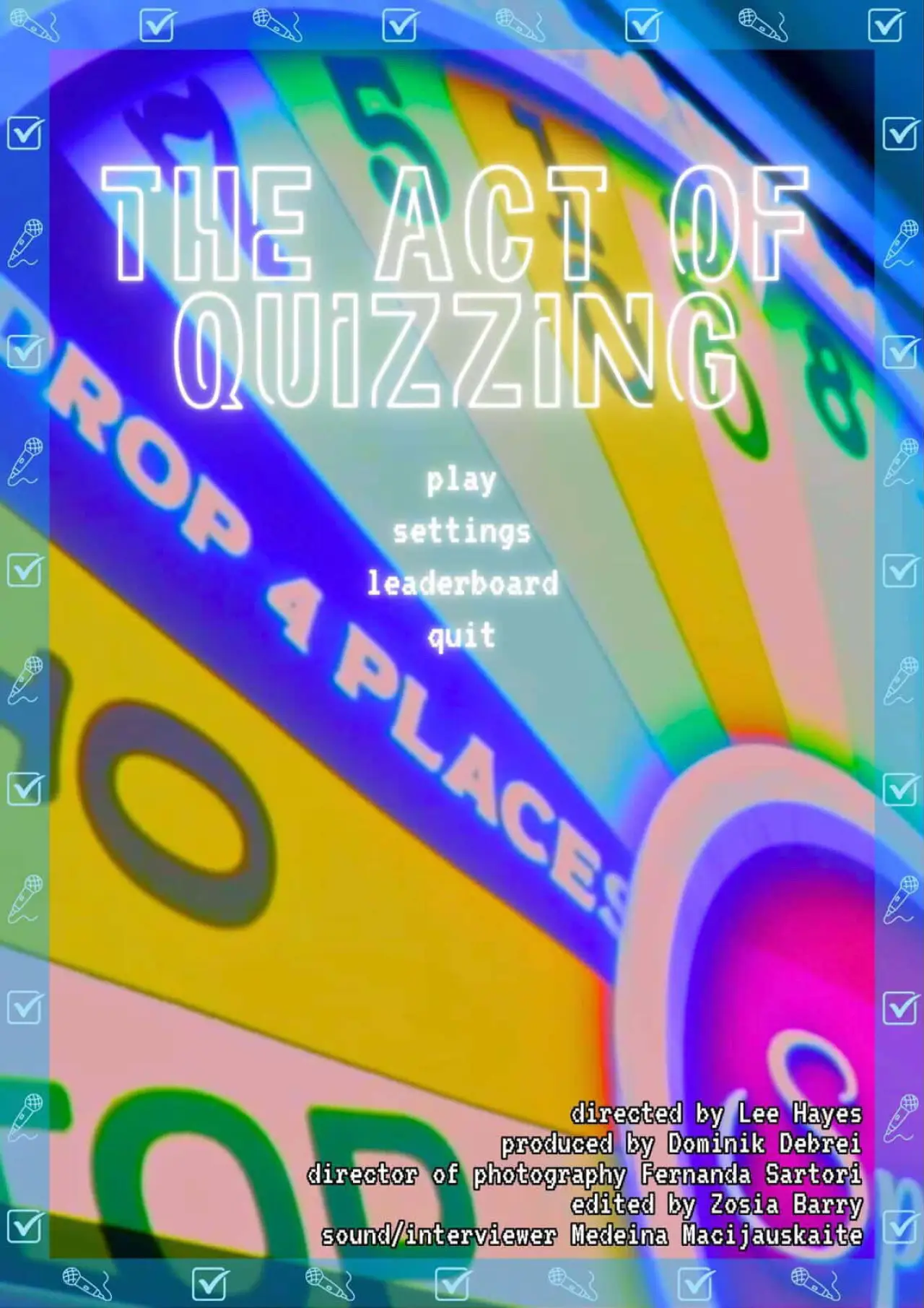Movie poster "The Act Of Quizzing"