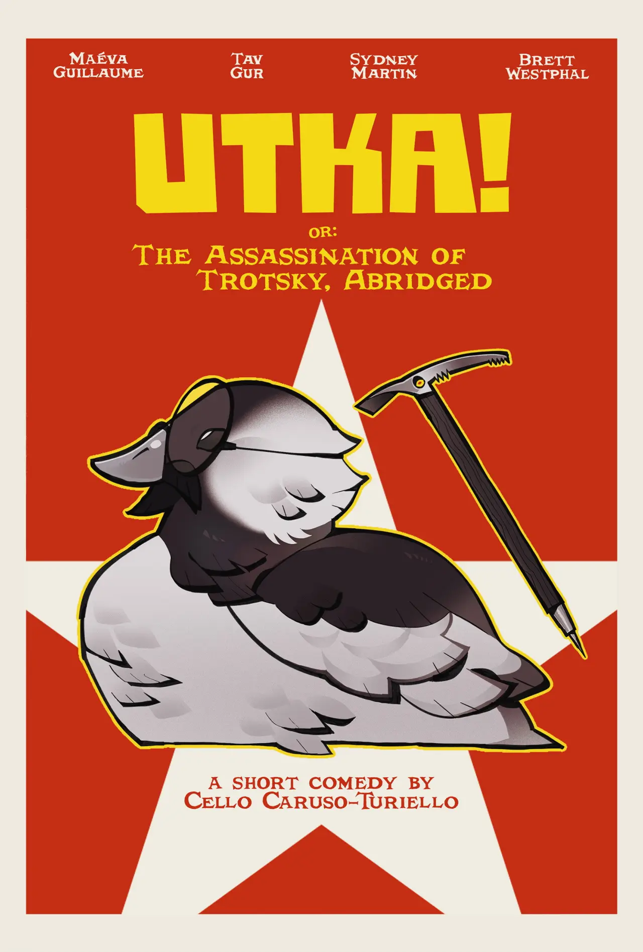 Movie poster "UTKA! or: The Assasination of Trotsky, Abridged"