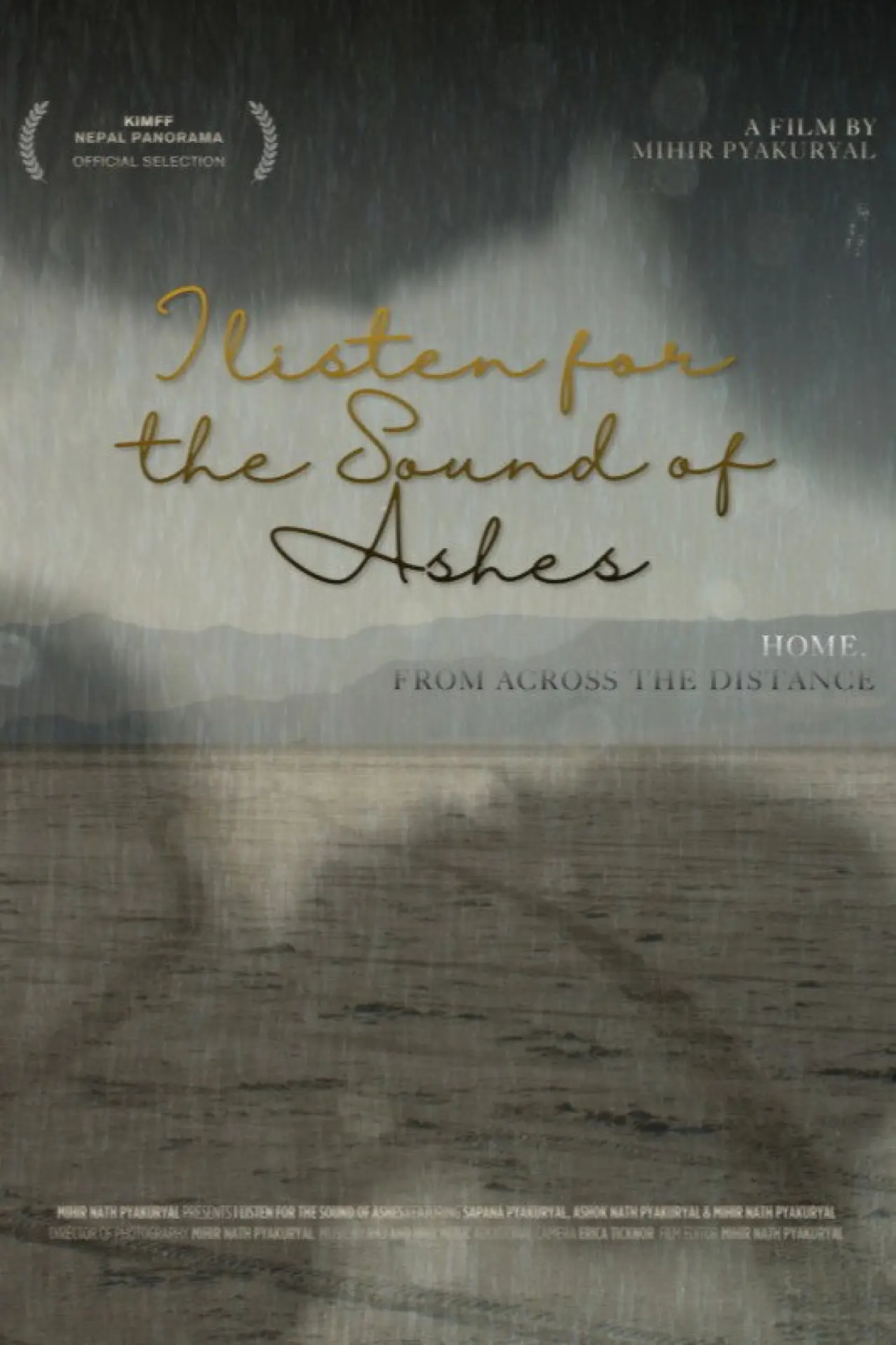 Movie poster "I Listen for the Sound of Ashes"