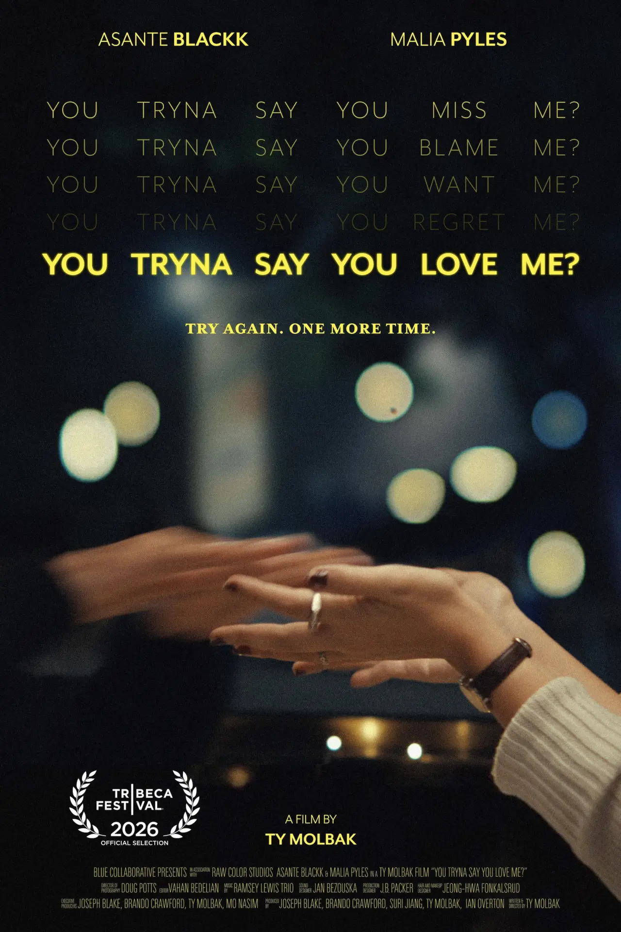 Movie poster "You Tryna Say You Love Me?"