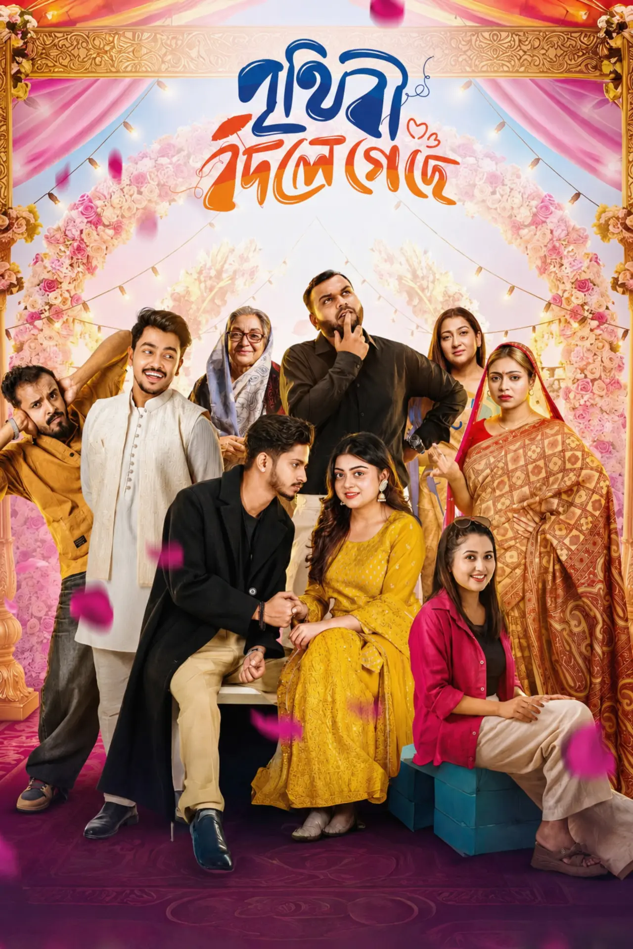Movie poster "Prithibi Bodle Geche"