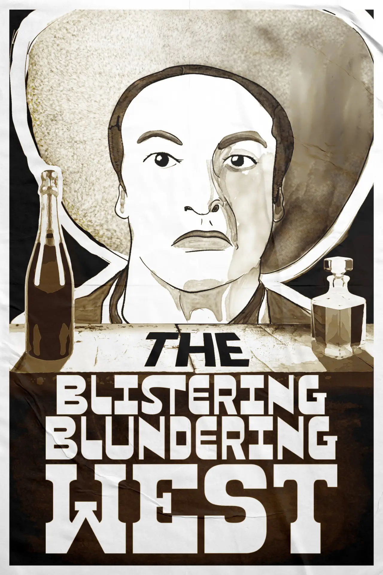Movie poster "The Blistering Blundering West"