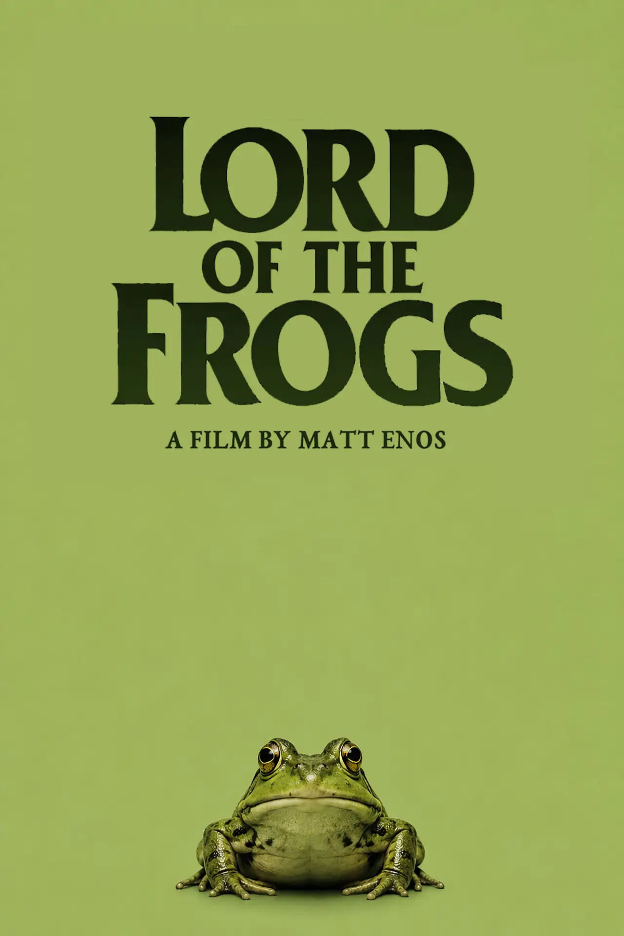Movie poster "Lord of the Frogs"