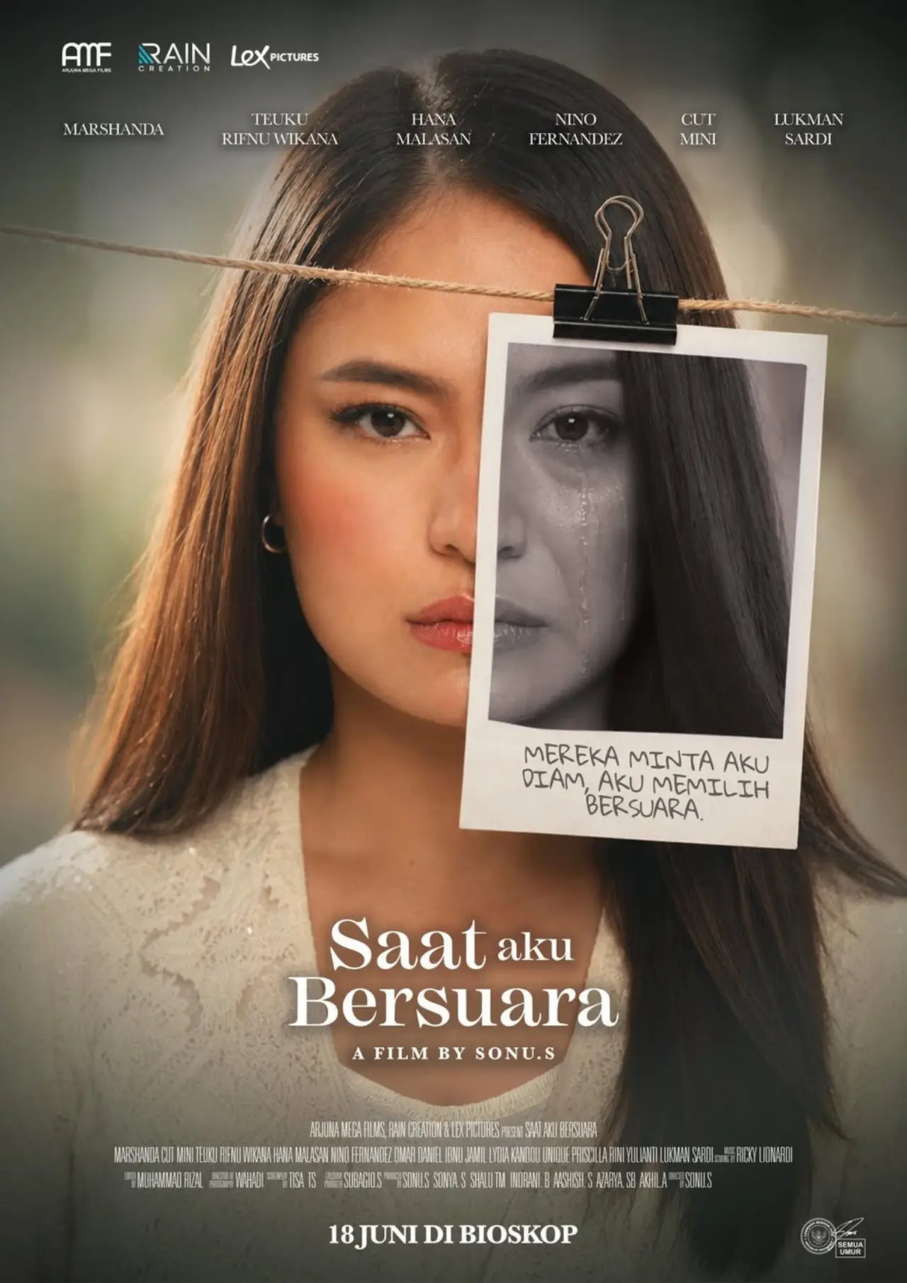 Movie poster "Saat Aku Bersuara"