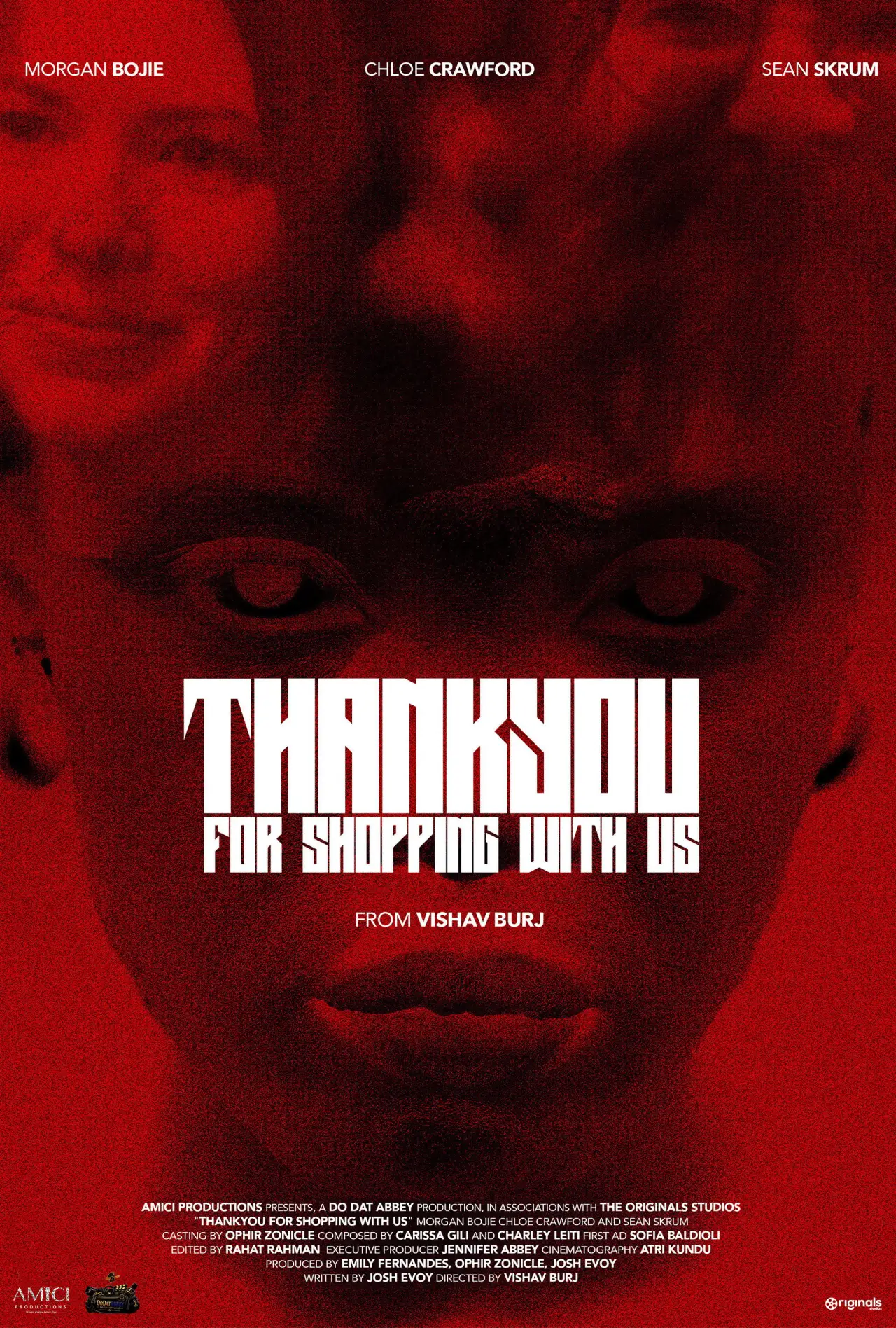 Movie poster "Thank you for shopping with us!"