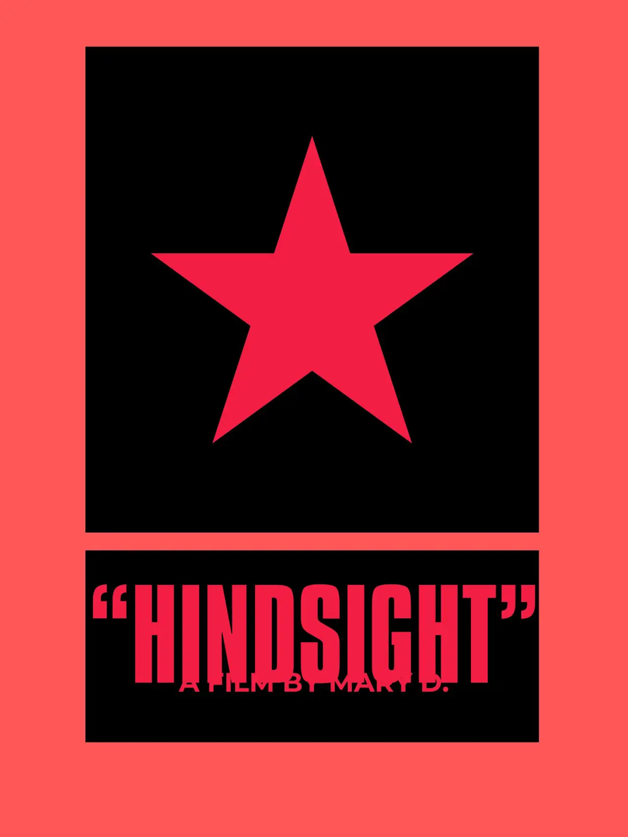 Movie poster ""HINDSIGHT""