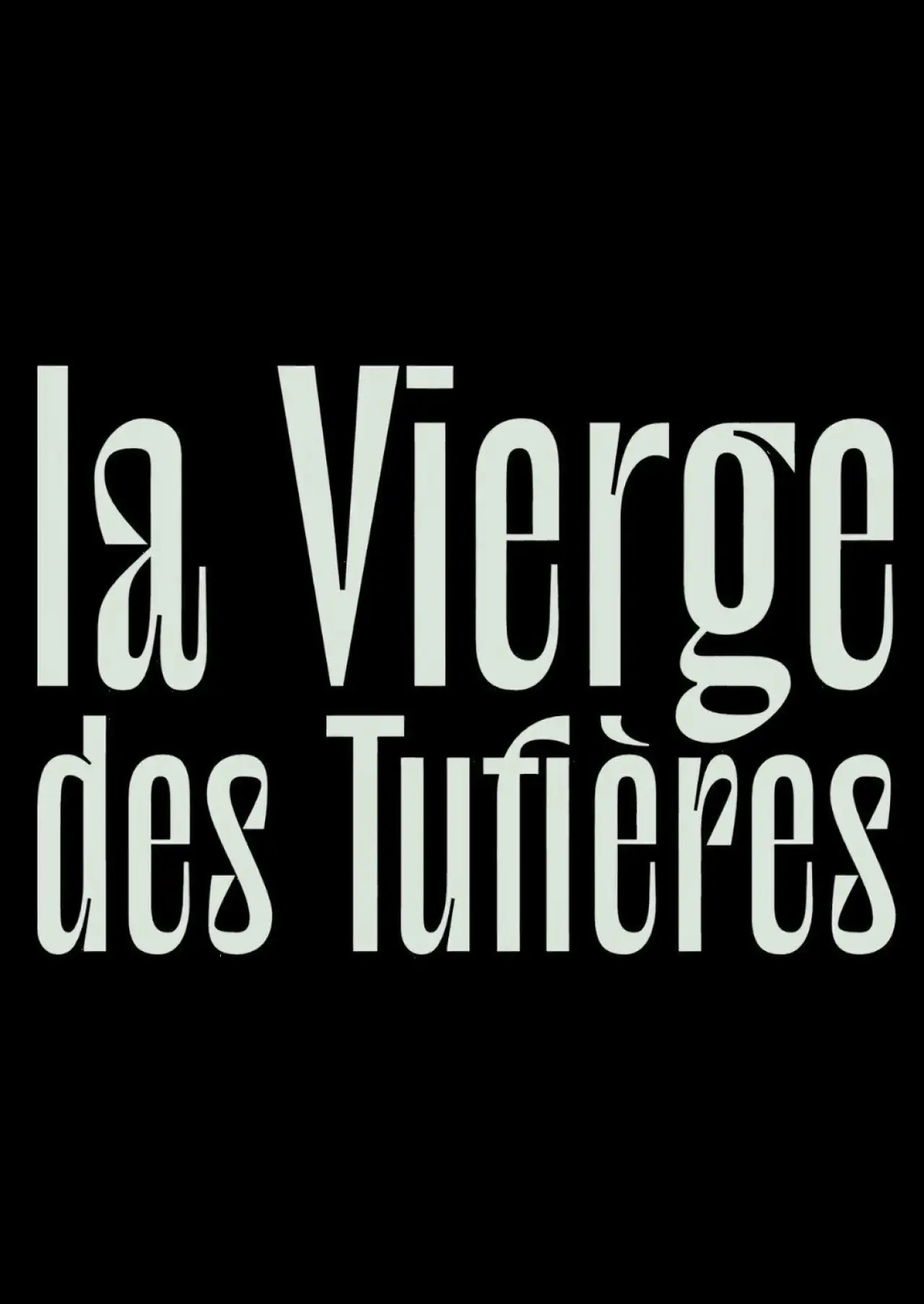 Movie poster "La Vierge des Tufières"