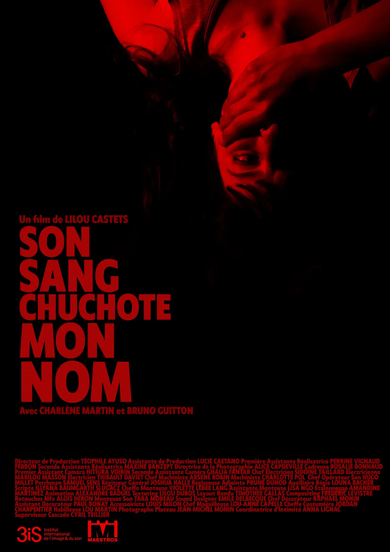 Movie poster "Son sang chuchote mon nom"