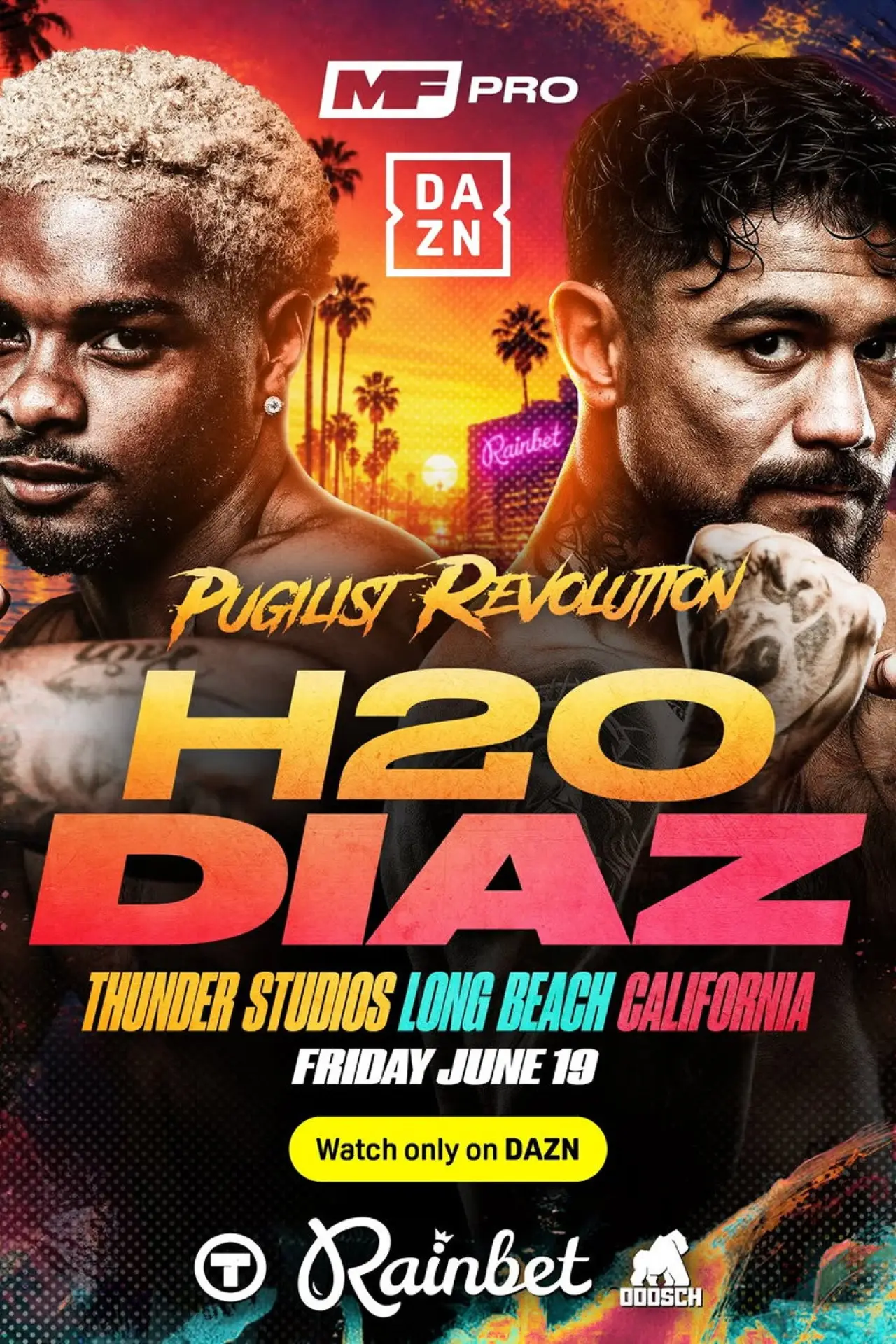 Movie poster "Ashton Sylve vs. Joseph Diaz Jr."