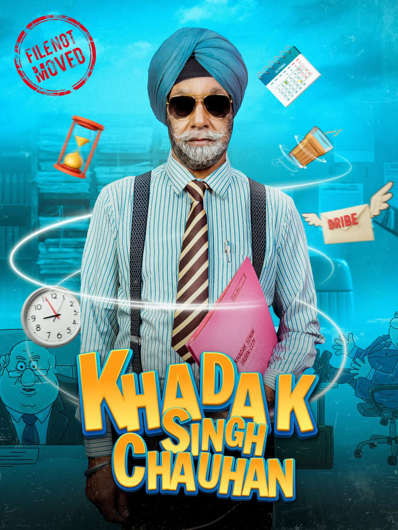 Movie poster "Khadak Singh Chauhan"