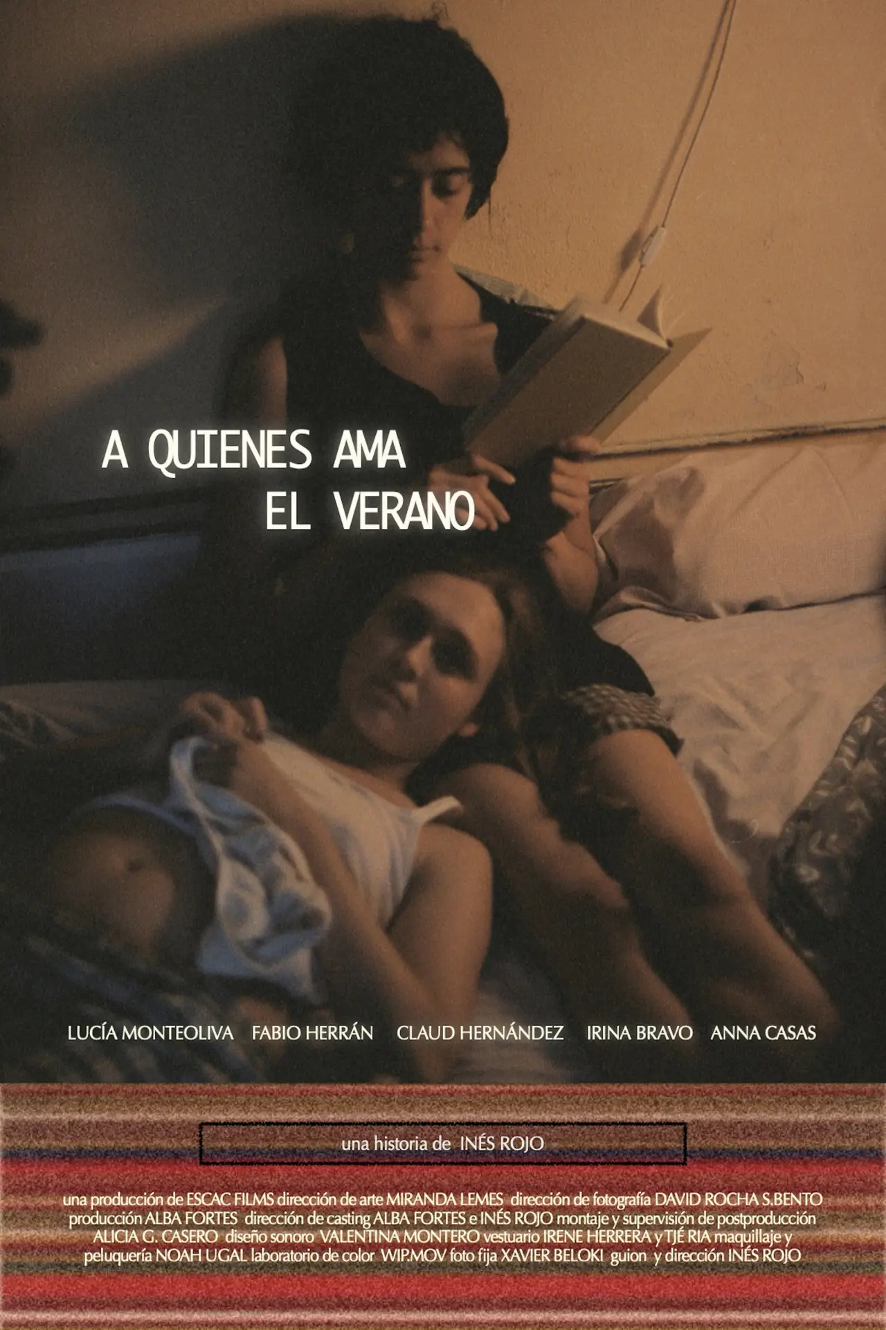 Movie poster "A quienes ama el verano"