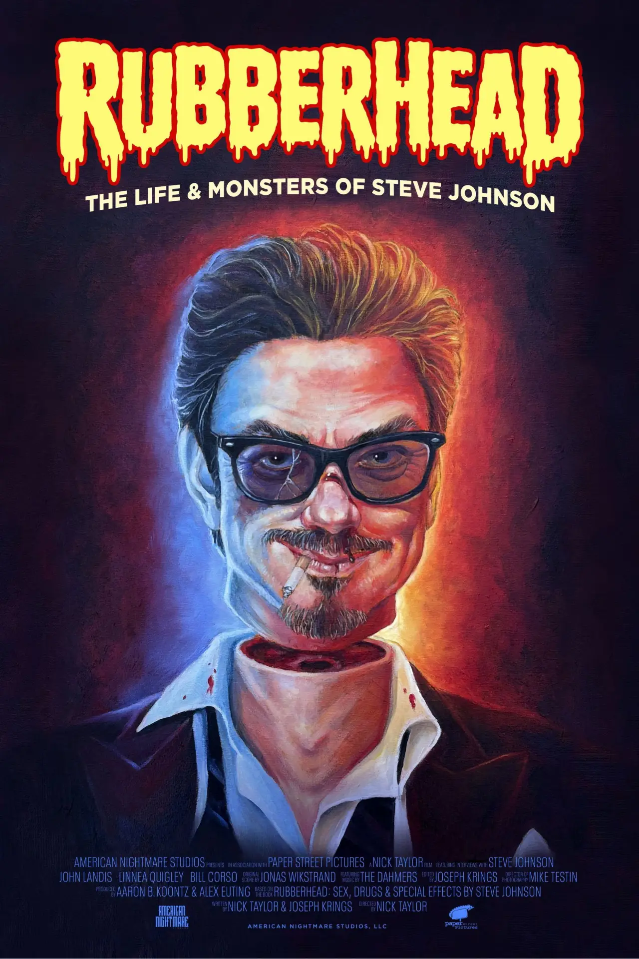 Movie poster "Rubberhead: The Life & Monsters of Steve Johnson"