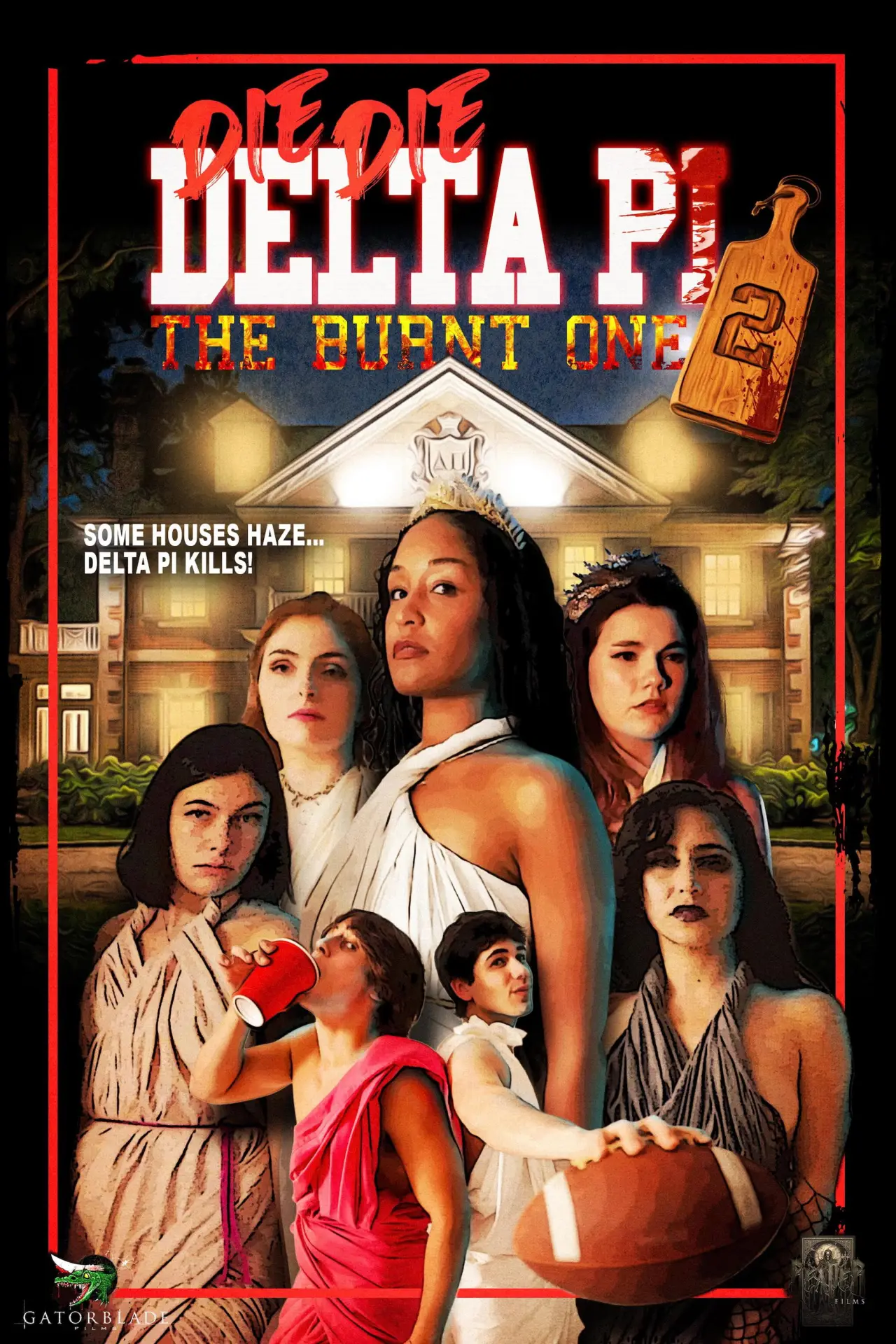 Movie poster "Die Die Delta Pi II: The Burnt One"