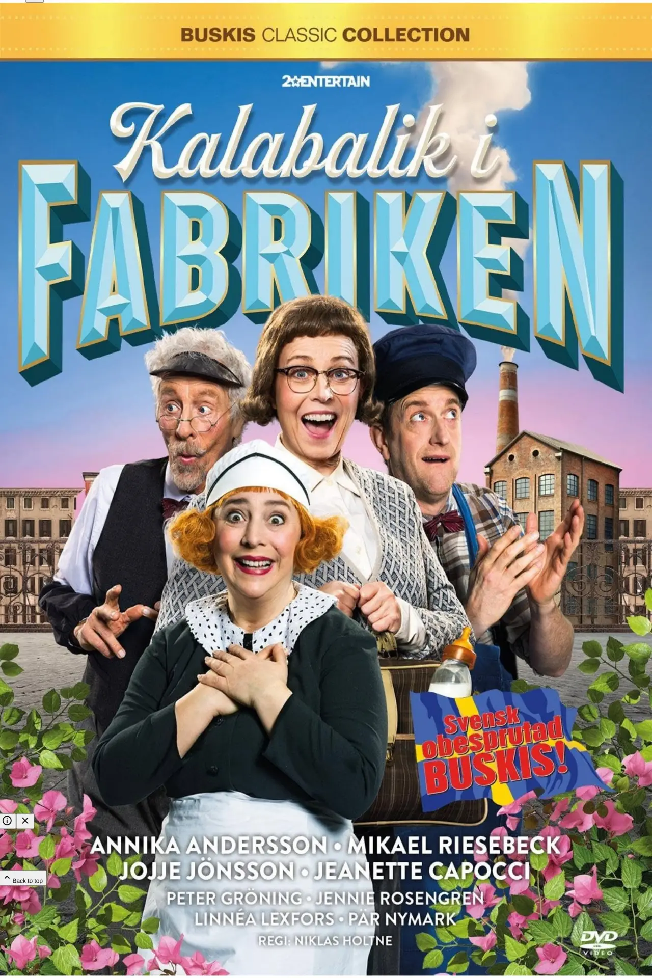 Movie poster "Kalabalik i Fabriken"