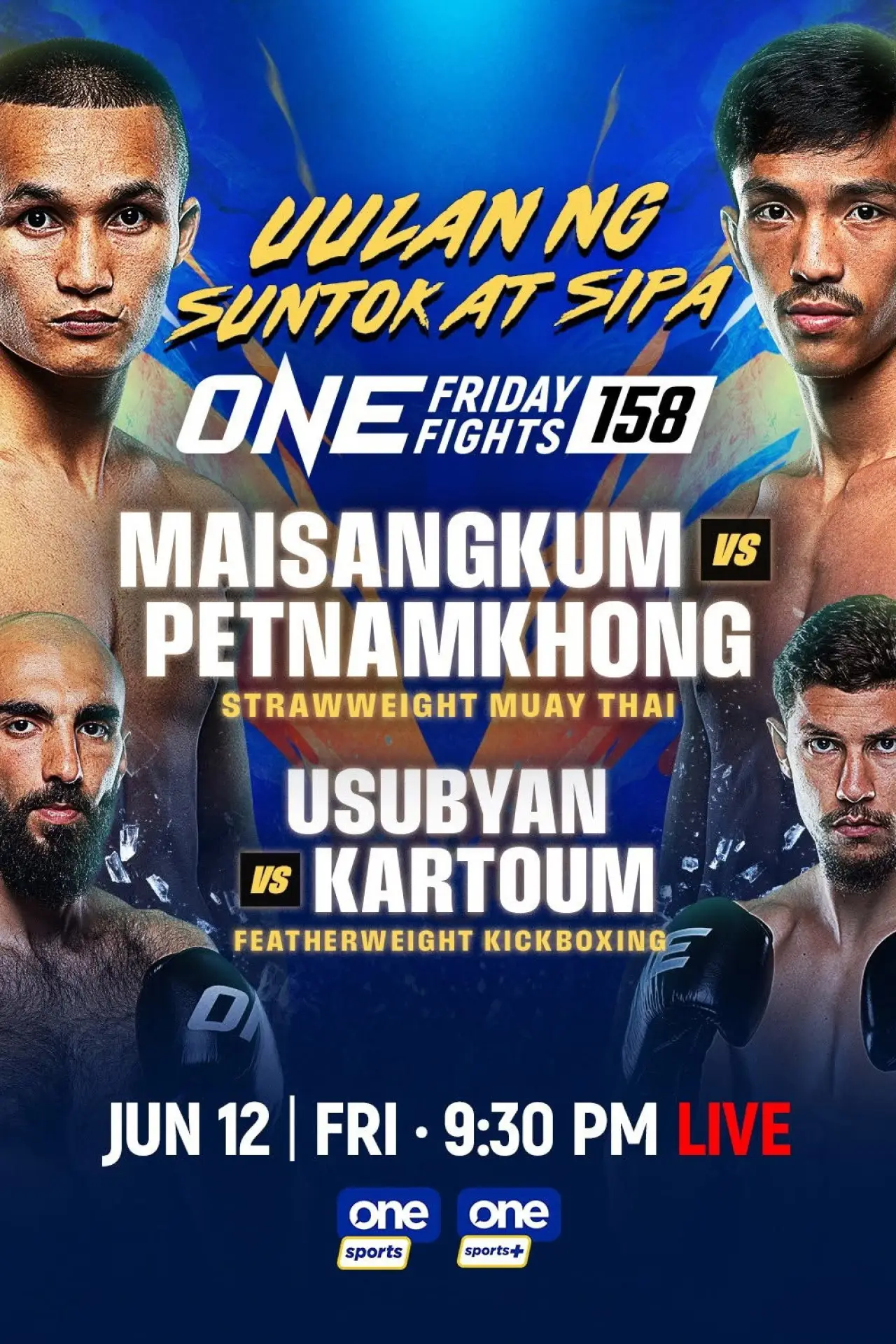 Movie poster "ONE Friday Fights 158: Maisangkum vs. Petnamkhong"