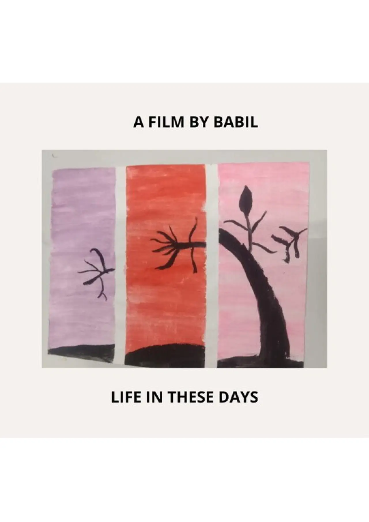 Movie poster "Life in these days"