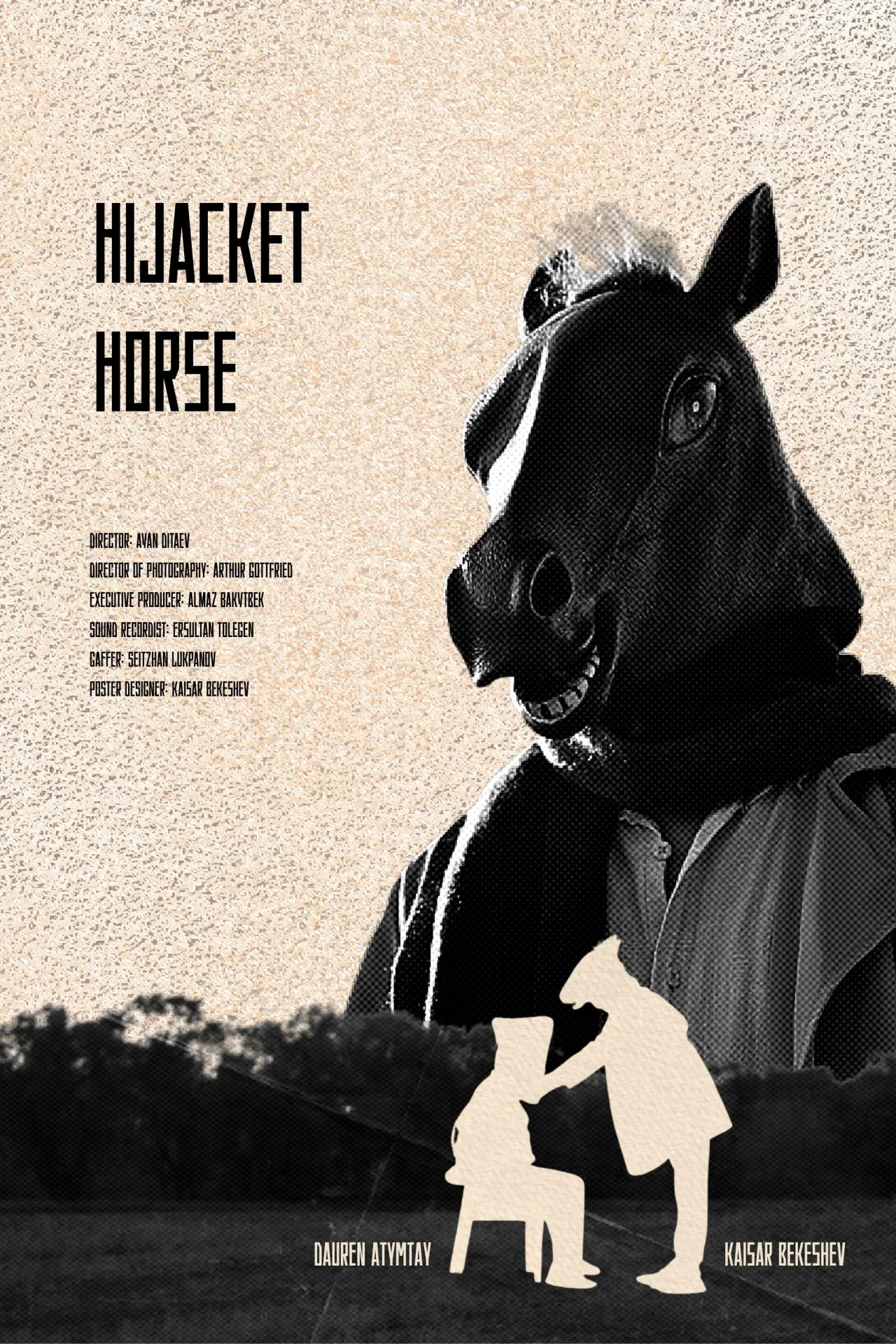 Movie poster "Hijacket Horse"