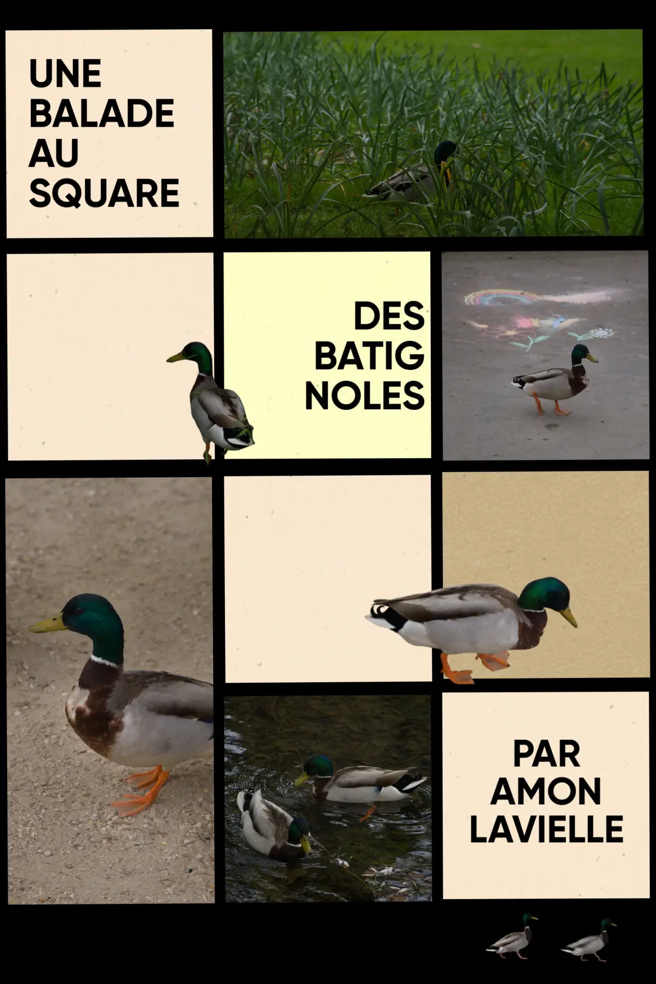 Movie poster "Une balade au square des batignoles"