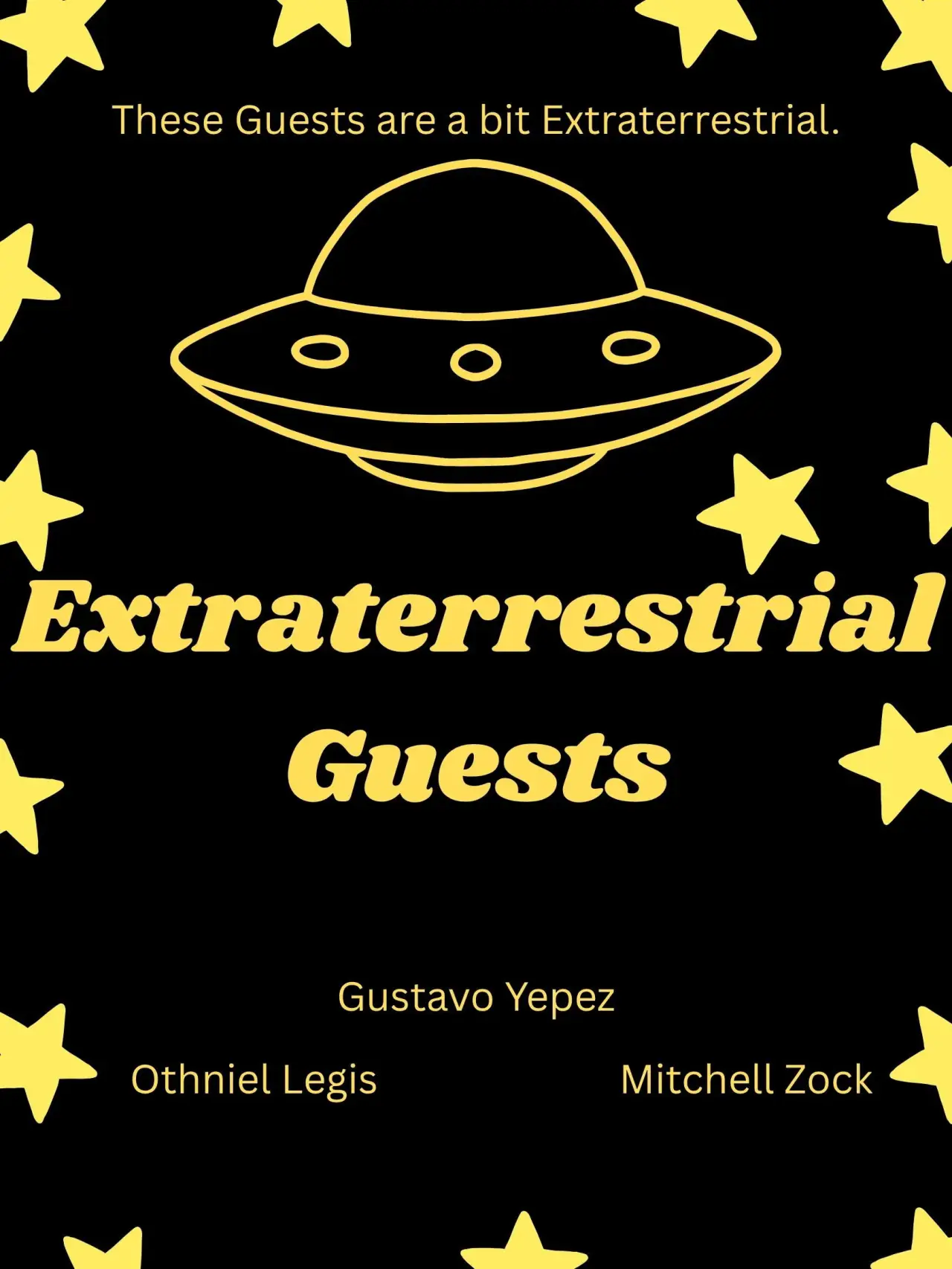 Movie poster "Extraterrestrial Guests"