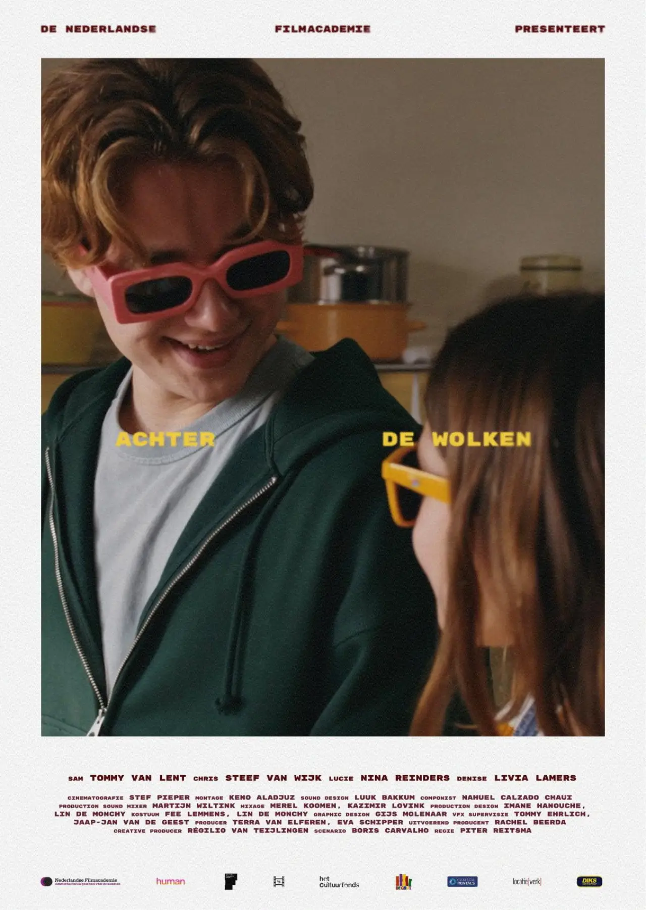 Movie poster "Achter de wolken"