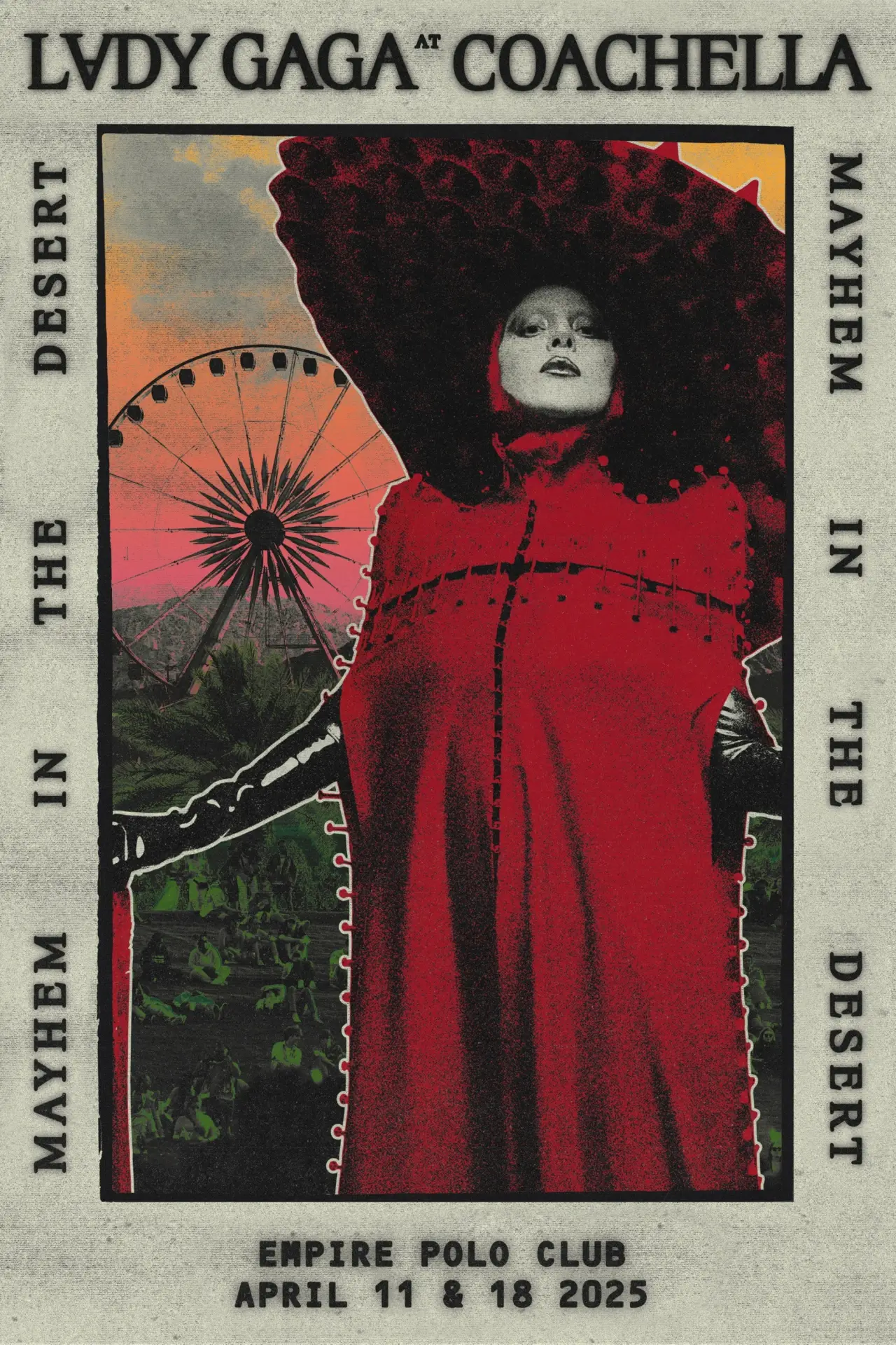 Movie poster "Mayhem in the Desert (Coachella 2025)"