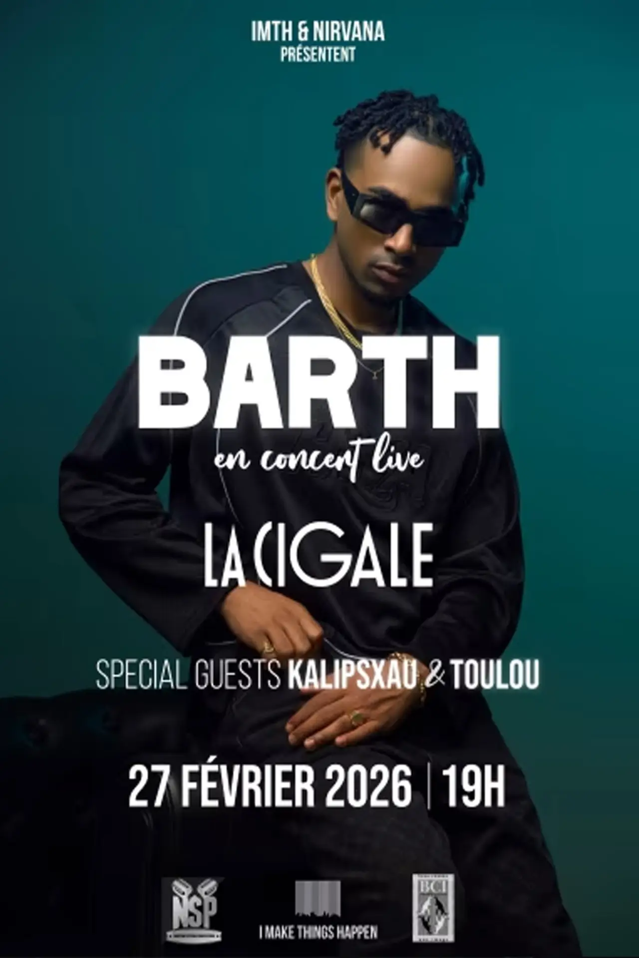 Movie poster "Barth à La Cigale"