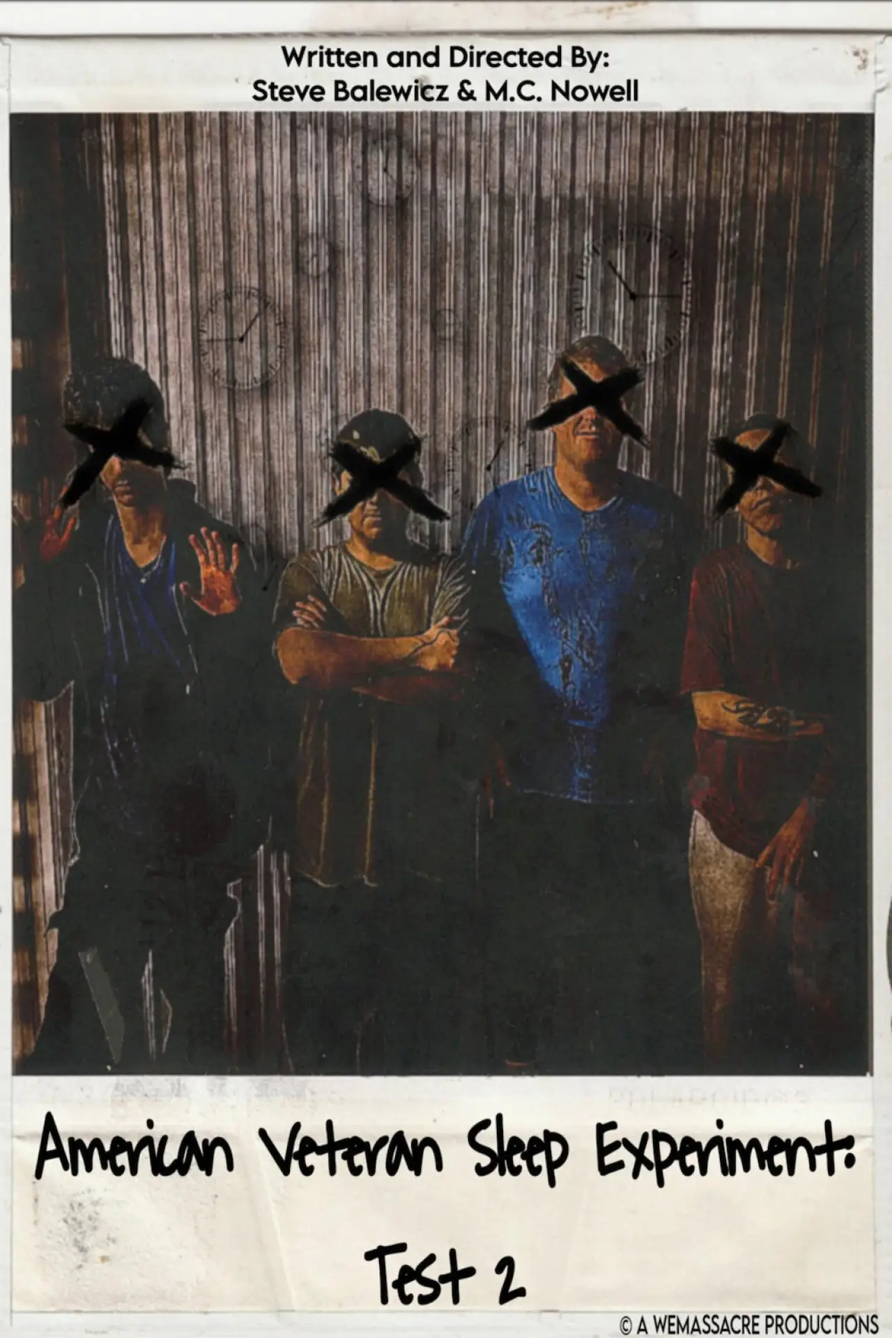 Movie poster "The American Veteran Sleep Experiment: Test 2"