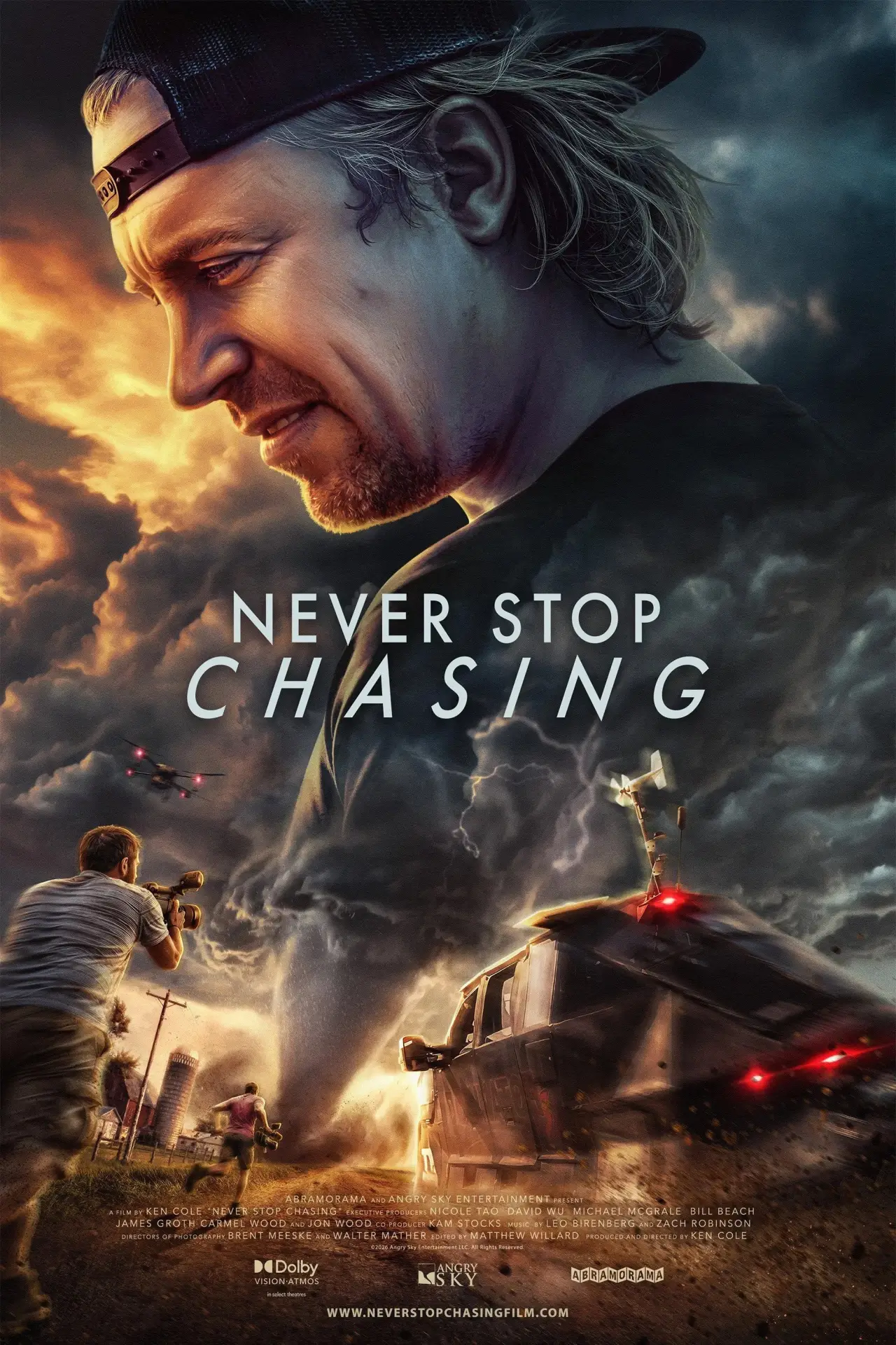 Movie poster "Never Stop Chasing"