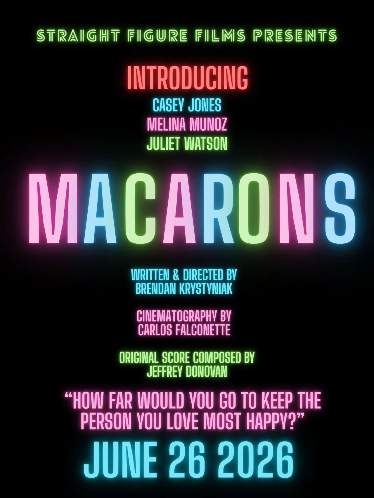 Movie poster "MACARONS"