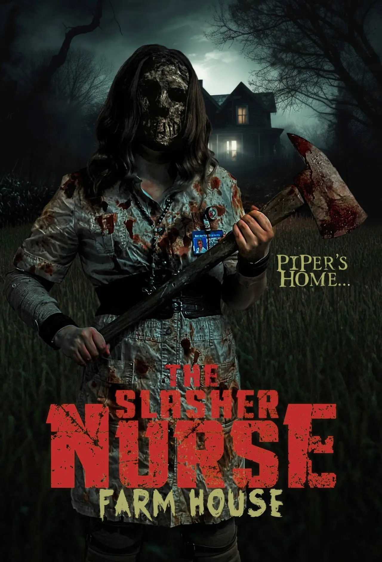 Movie poster "The Slasher Nurse: Farm House"