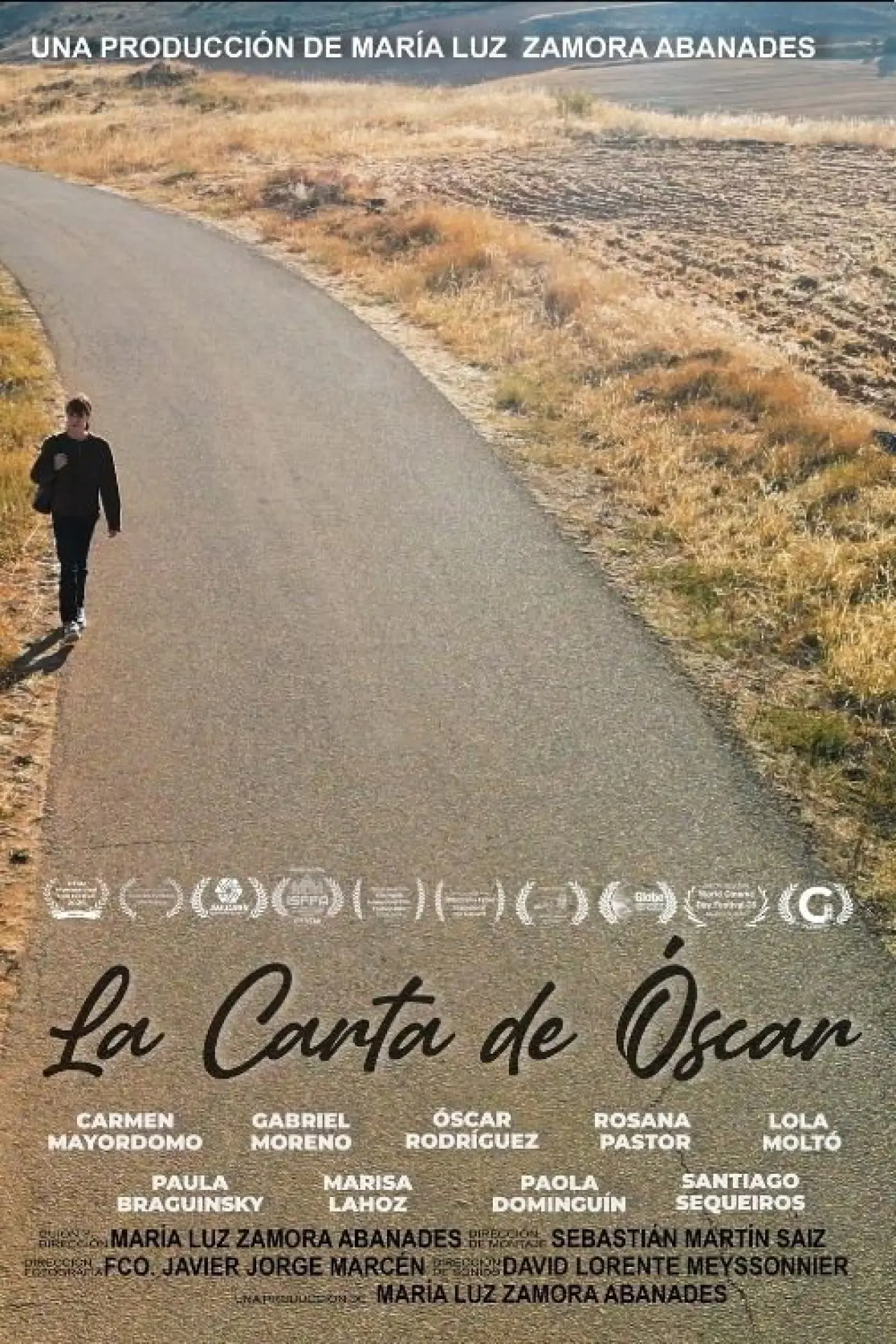 Movie poster "La carta de Óscar"