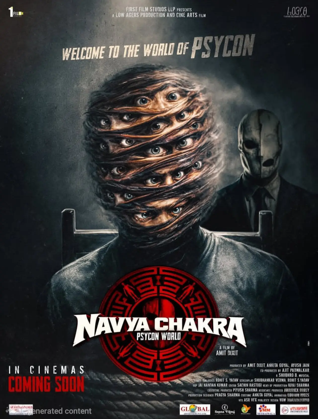 Movie poster "Navya Chakra - Psycon World"