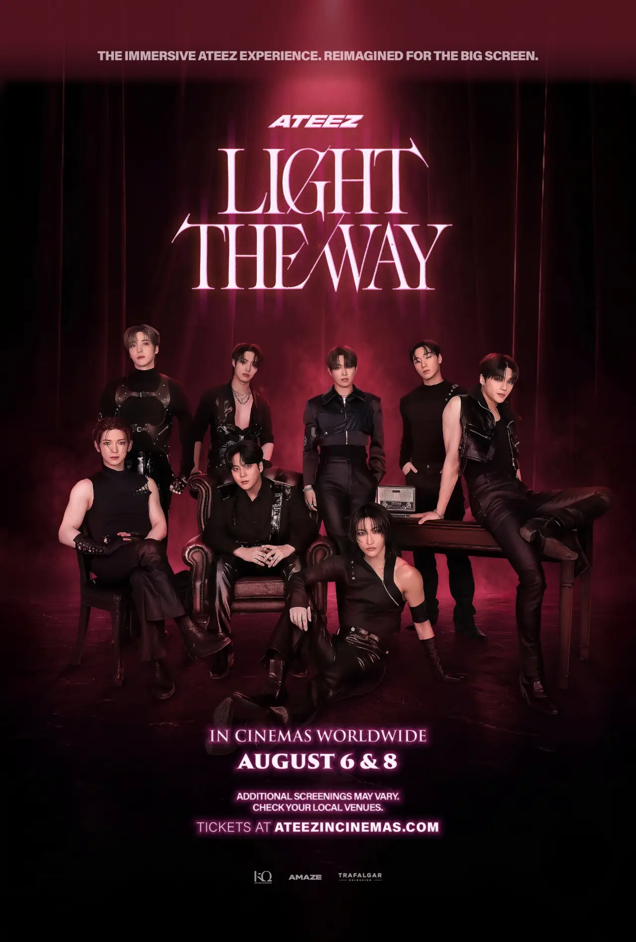 Movie poster "ATEEZ: LIGHT THE WAY IN CINEMAS"