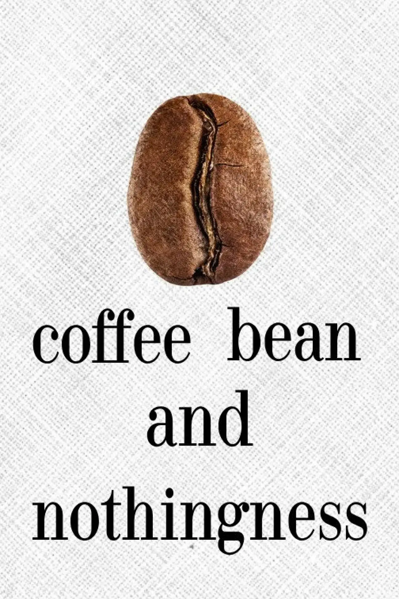 Movie poster "coffee bean and nothingness"