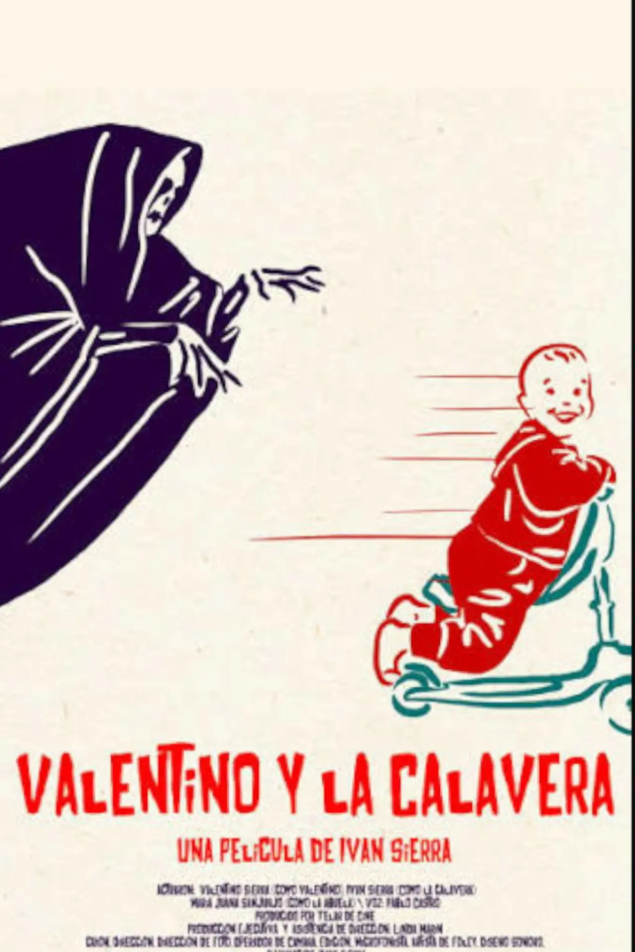 Movie poster "Valentino y la Calavera"