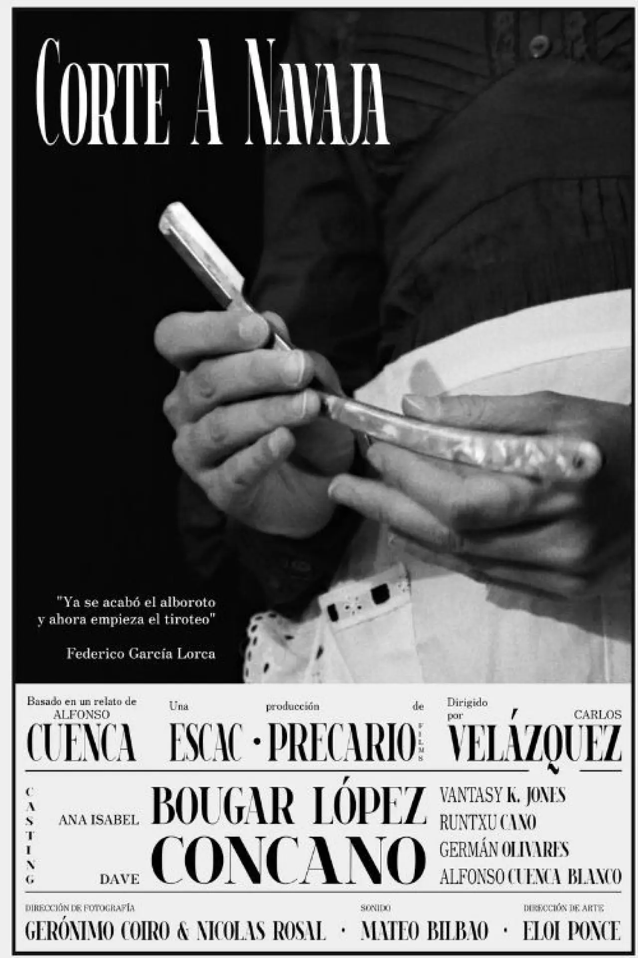 Movie poster "Corte a navaja"
