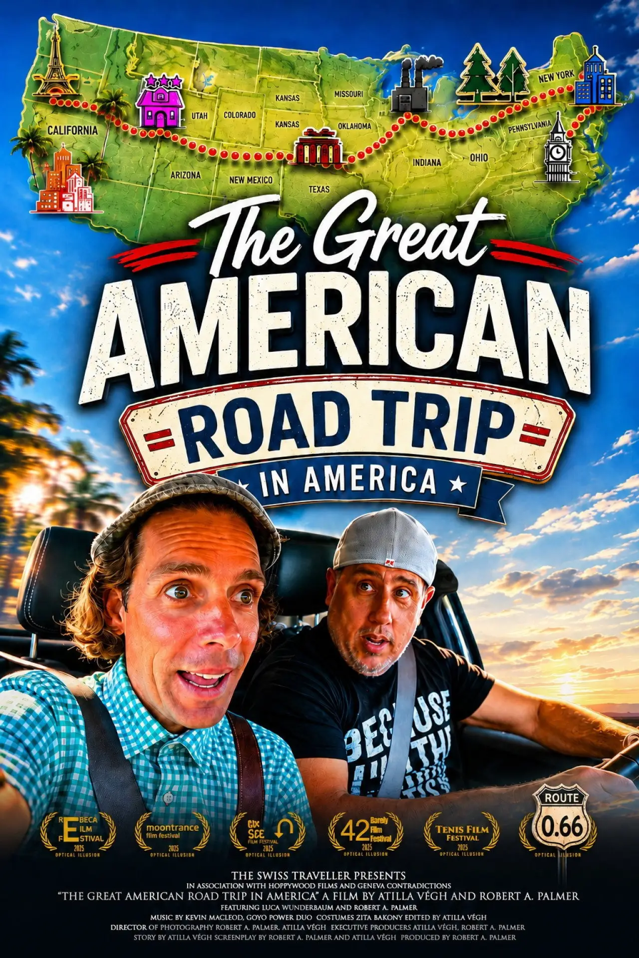 Movie poster "The Great American Road Trip in America"