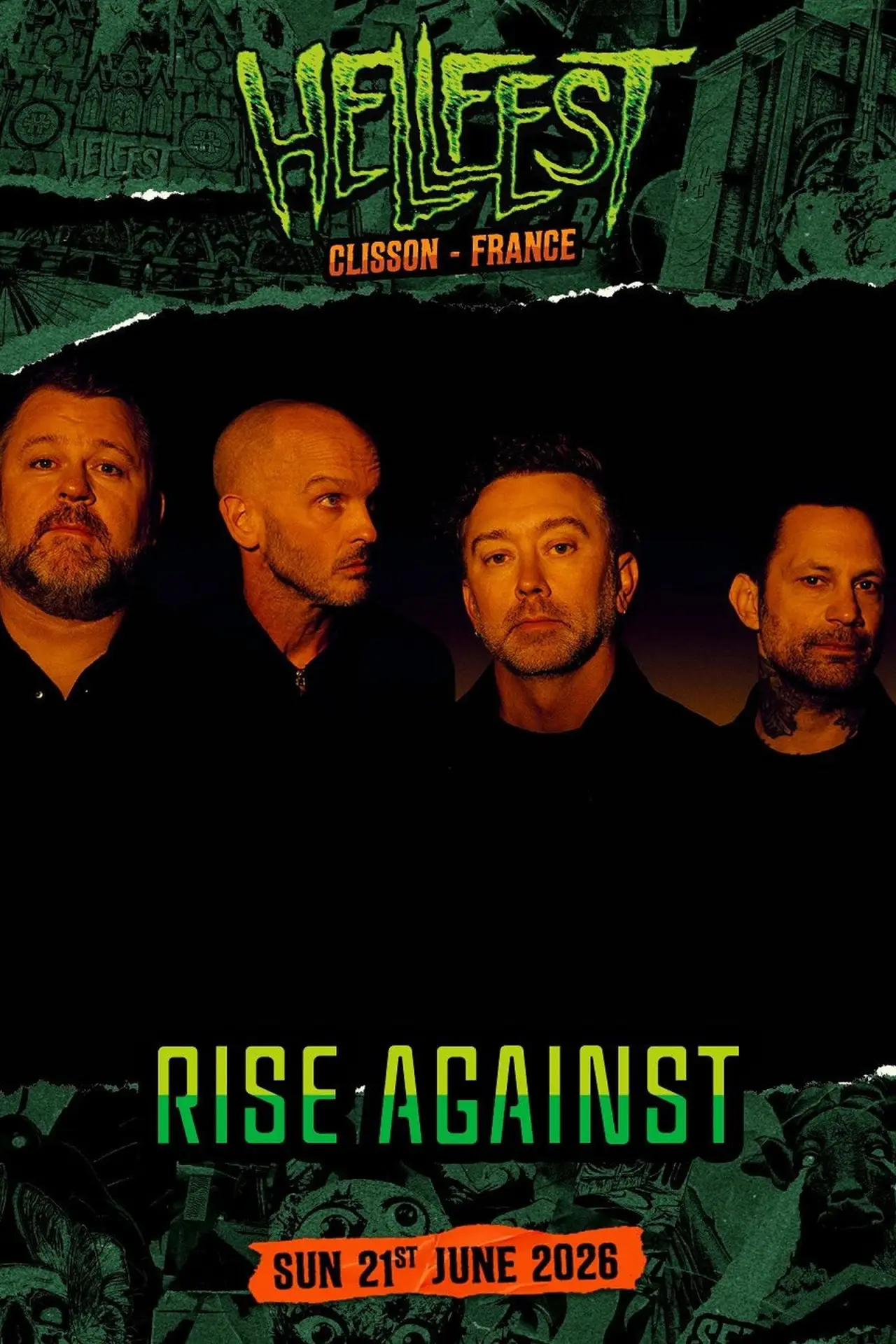 Movie poster "Rise Against - Hellfest 2026"