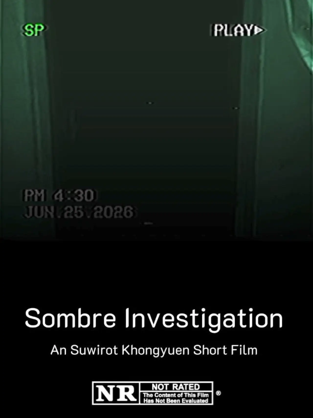Movie poster "Sombre Investigation"
