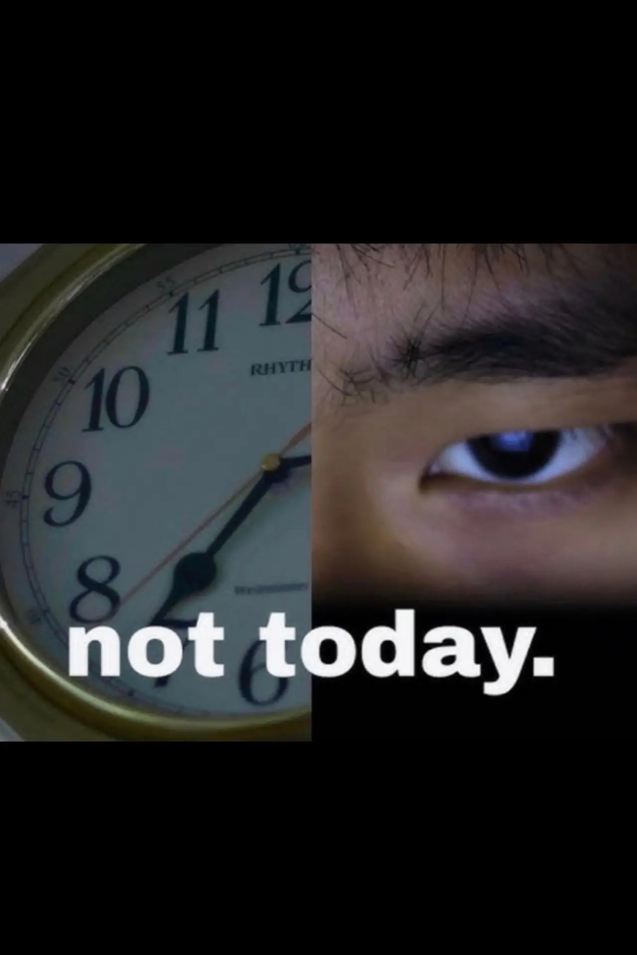 Movie poster "Not today"