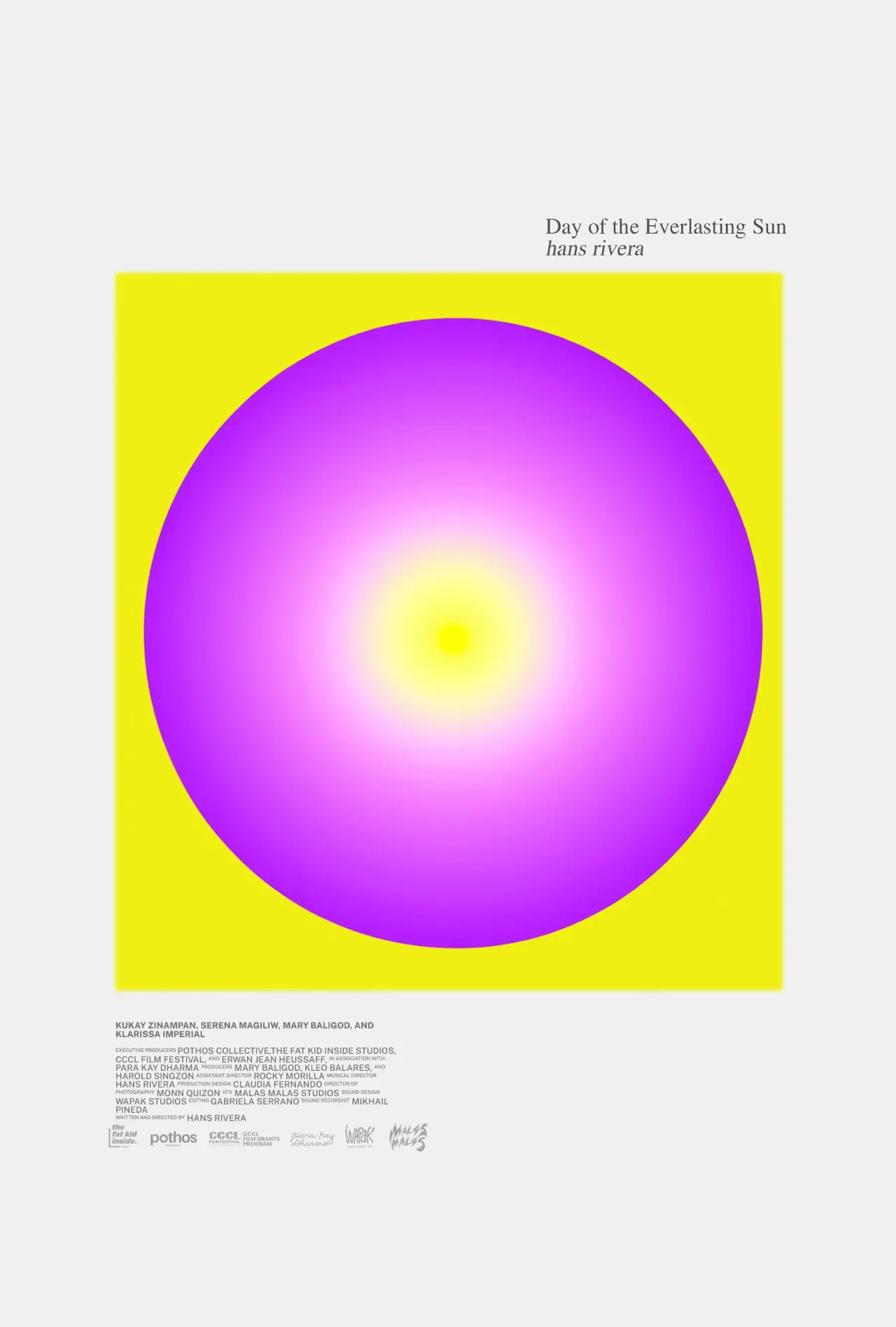 Movie poster "Day of the Everlasting Sun"