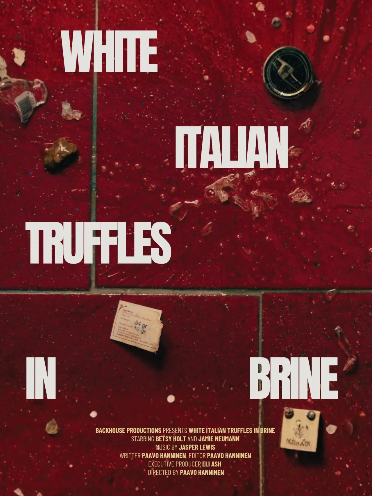 Movie poster "White Italian Truffles in Brine"