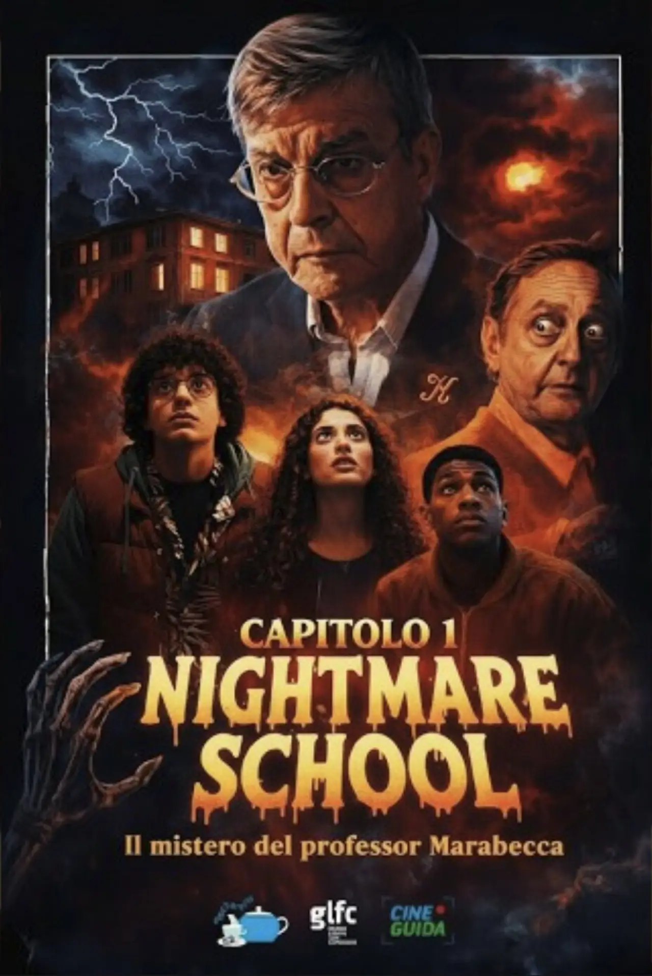Movie poster "Nightmare School – The Mystery of Professor Marabecca"
