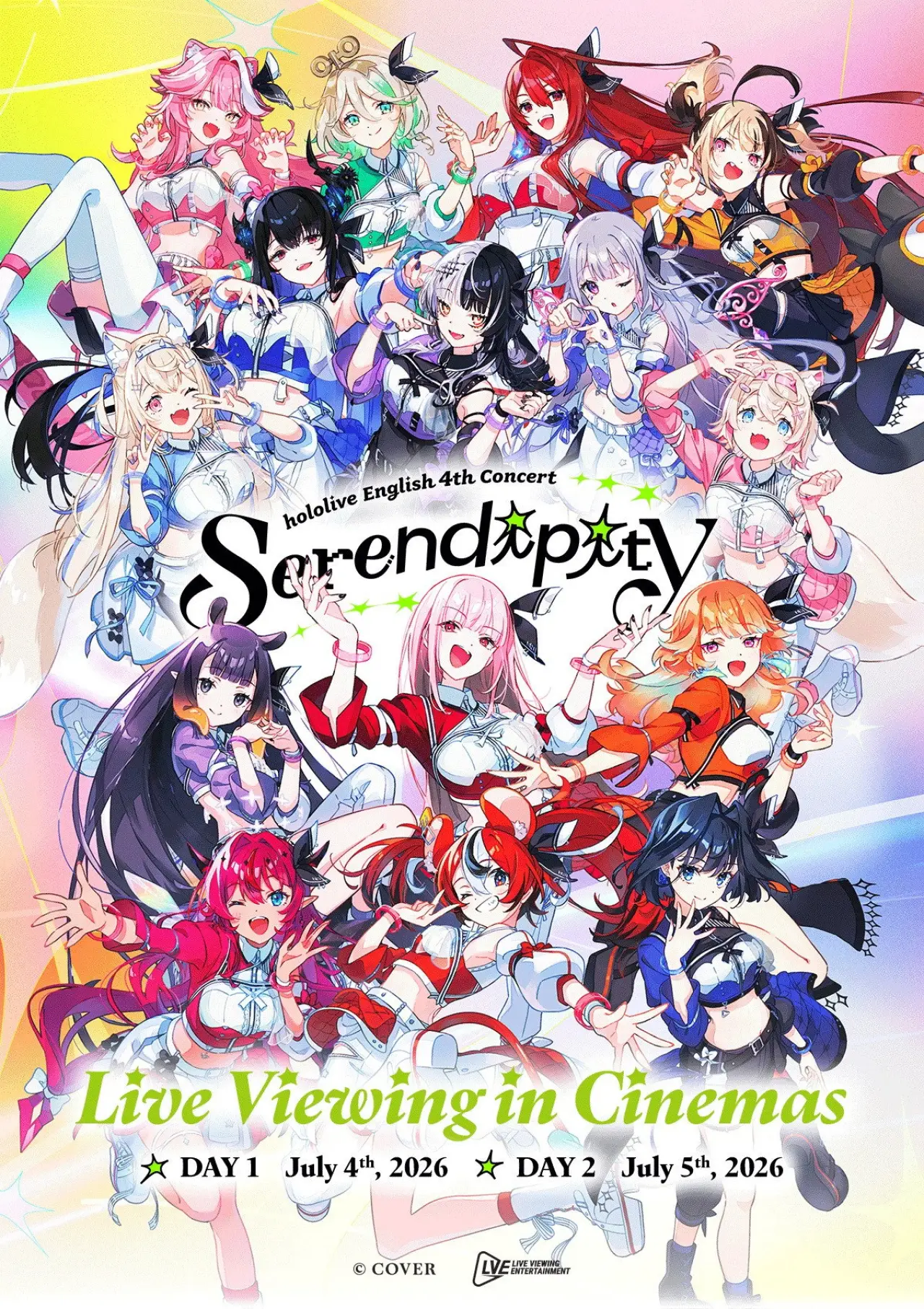 Movie poster "hololive English 4th Concert - Serendipity - Day 2"